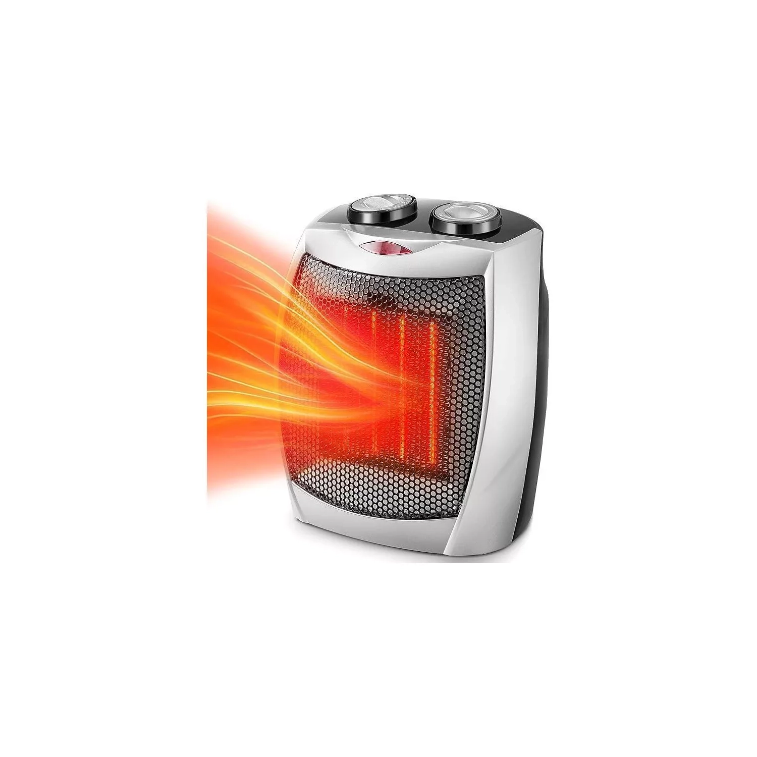 COWSAR Quiet Tabletop Electric Heater with Overheat Protection – Portable for Home & Office