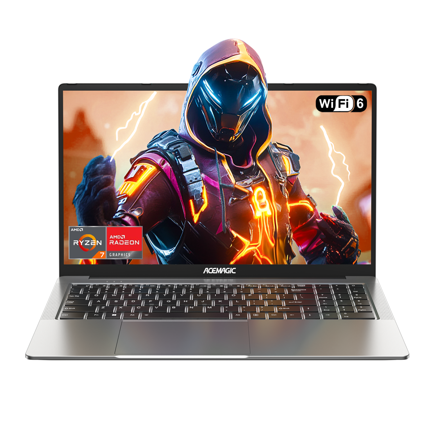 ACEMAGIC LX15Pro Gaming Laptop AMD Ryzen 5 7430U(8C/16T), Radeon RX Vega 8 Graphics,15.6“FHD Display,16GB RAM 512GB NVMe SSD,Type_C (Full Function)