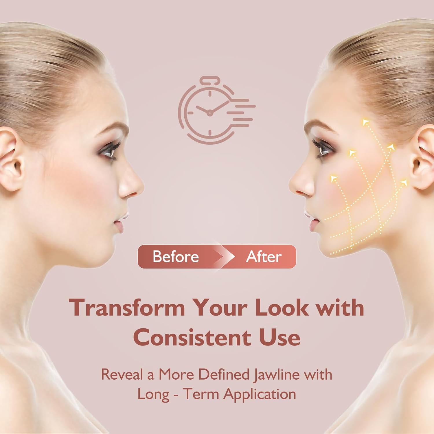 Adjustable V-Line Chin Strap for Daily & Night Face Lifting,Reusable Jawline Shaper for V-Face,Skin-Friendly Breathable Face Lifting Chin Strap