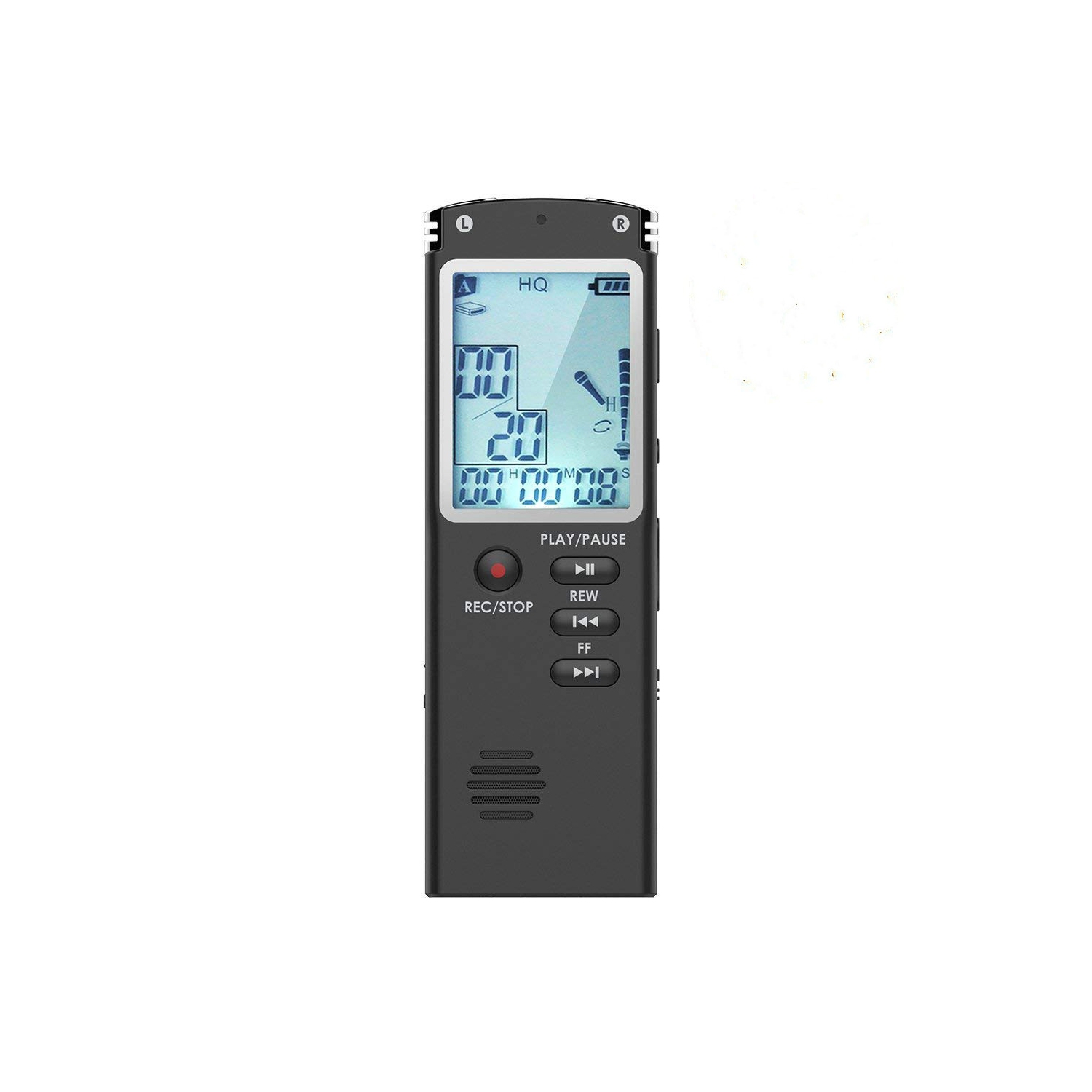 Digital LCD Display MP3 Player Hd Voice Recorder USB Professional Dictaphone Audio Voice Recorder with WAV MP3 Player