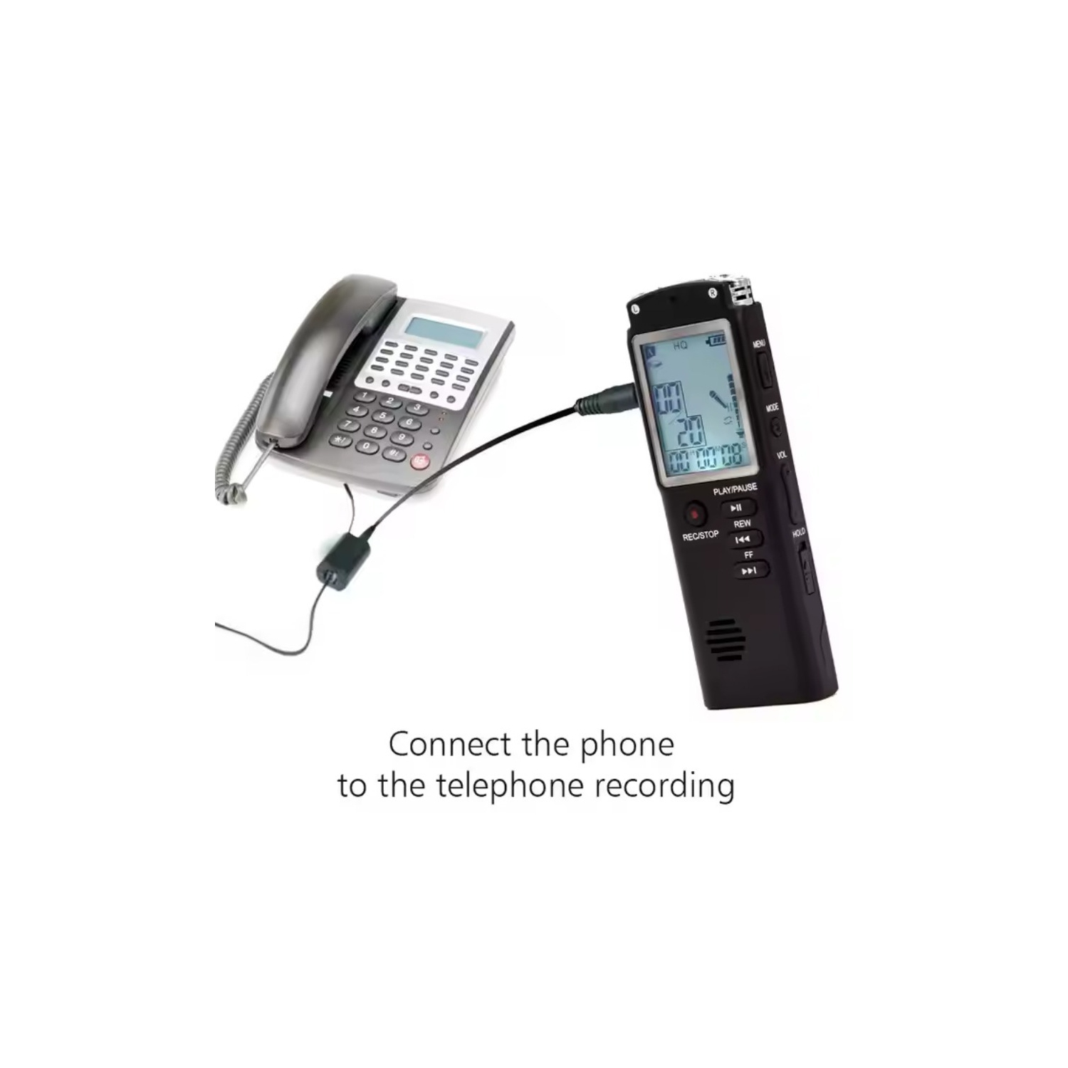 Digital LCD Display MP3 Player Hd Voice Recorder USB Professional Dictaphone Audio Voice Recorder with WAV MP3 Player