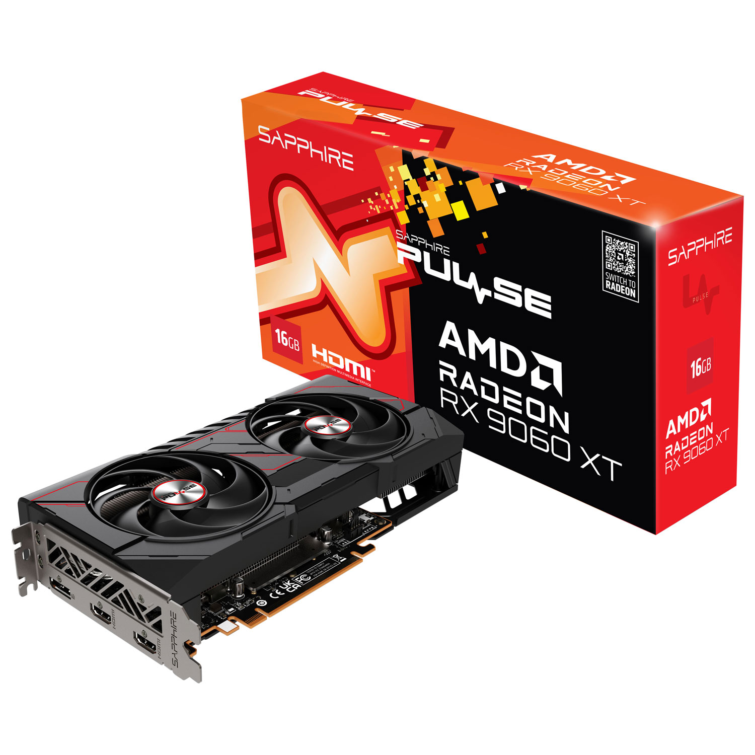 Sapphire Pulse AMD Radeon RX 9060 XT 16GB GDDR6 Video Card