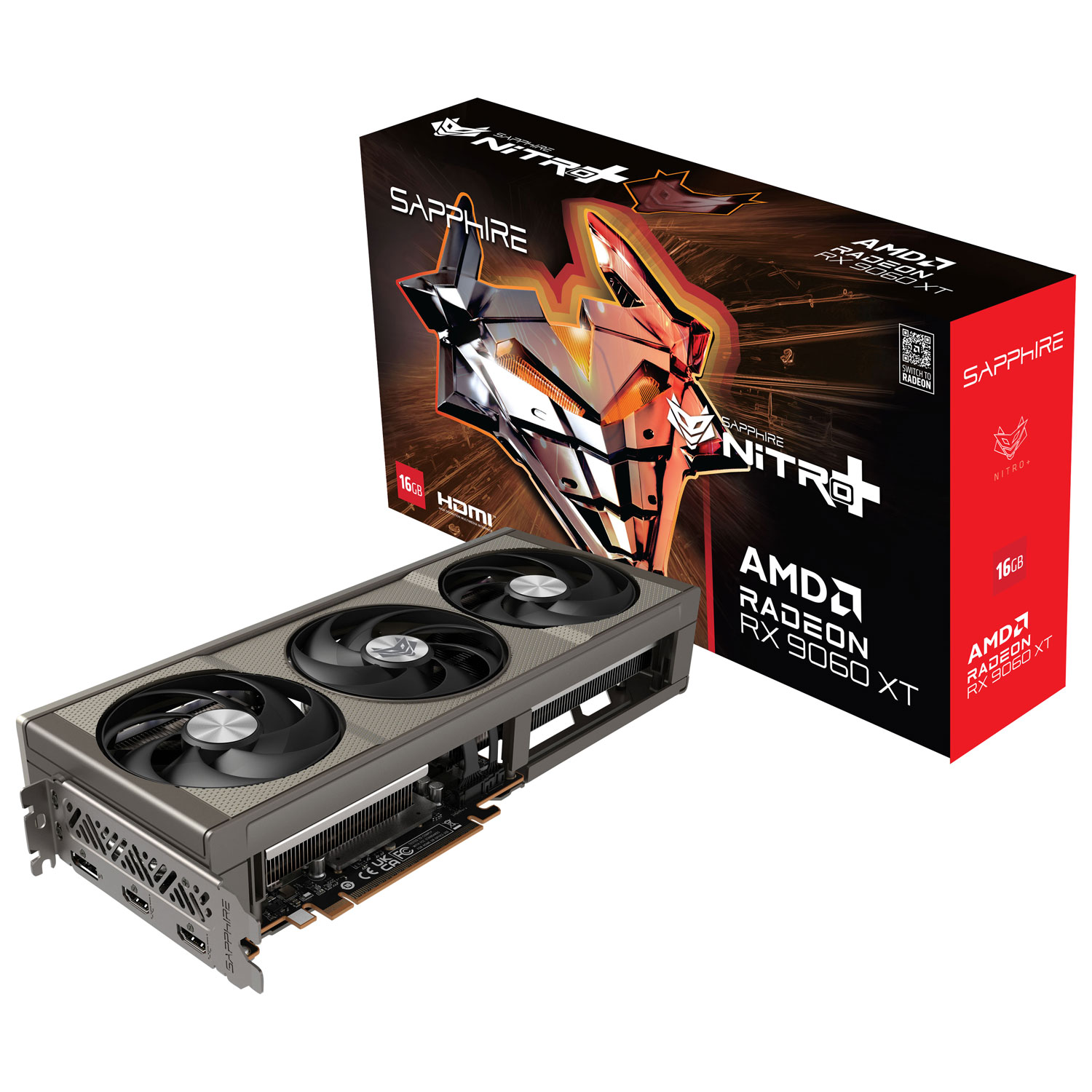 Sapphire Nitro+ AMD Radeon RX 9060 XT 16GB GDDR6 Video Card