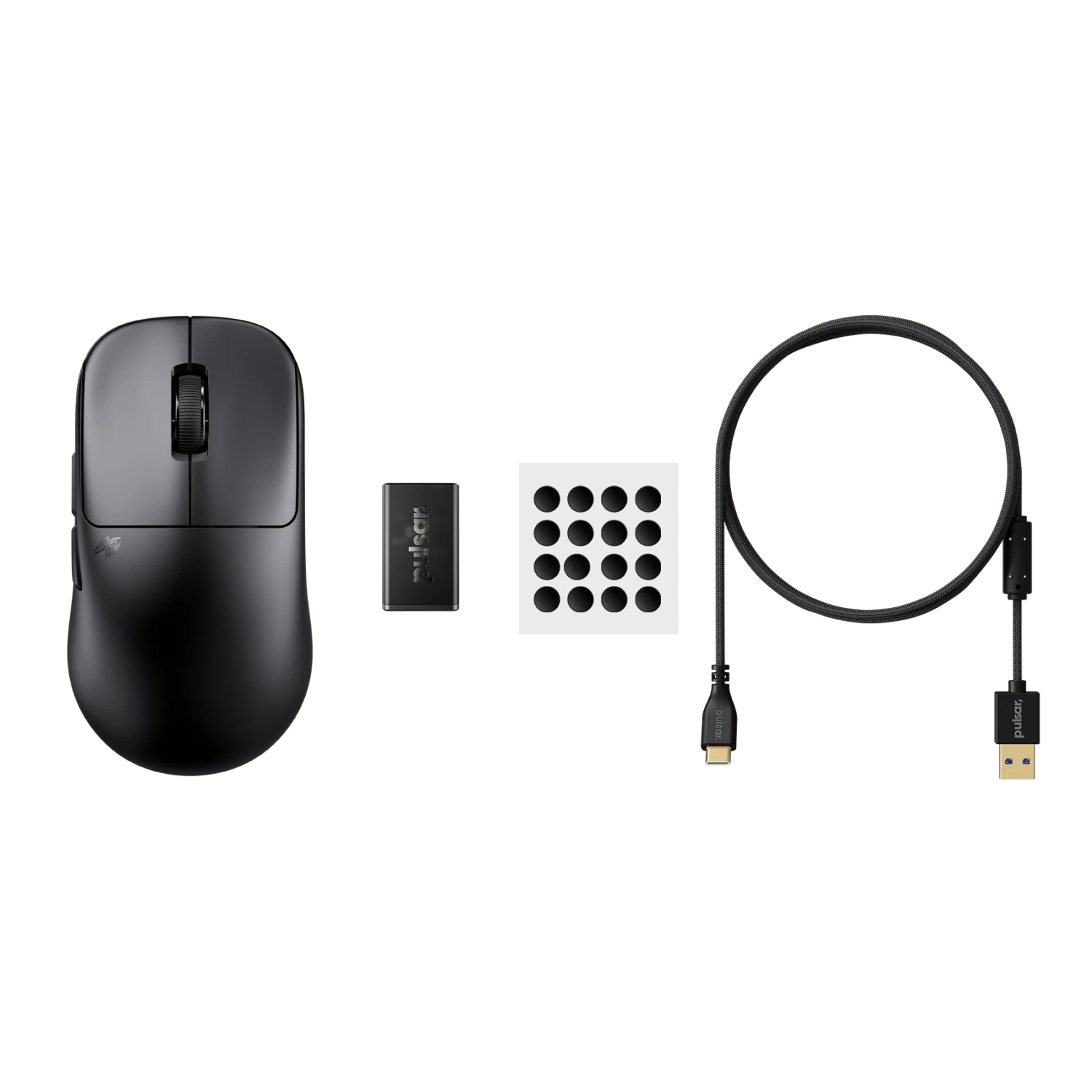 Pulsar TenZ Signature Edition Wireless Gaming Mouse - Ultra-Lightweight 47g, 8K Polling, PAW3395 Sensor, Symmetrical Shape - Black