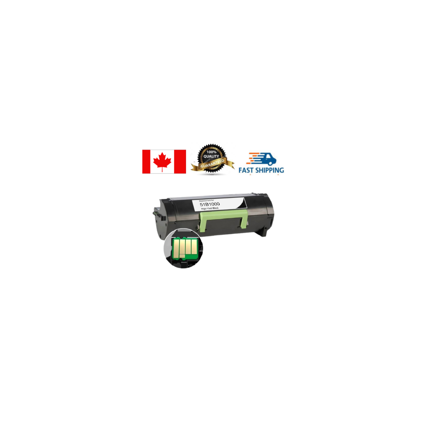 Lexmark – Cartouche de toner 51B1000, compatible