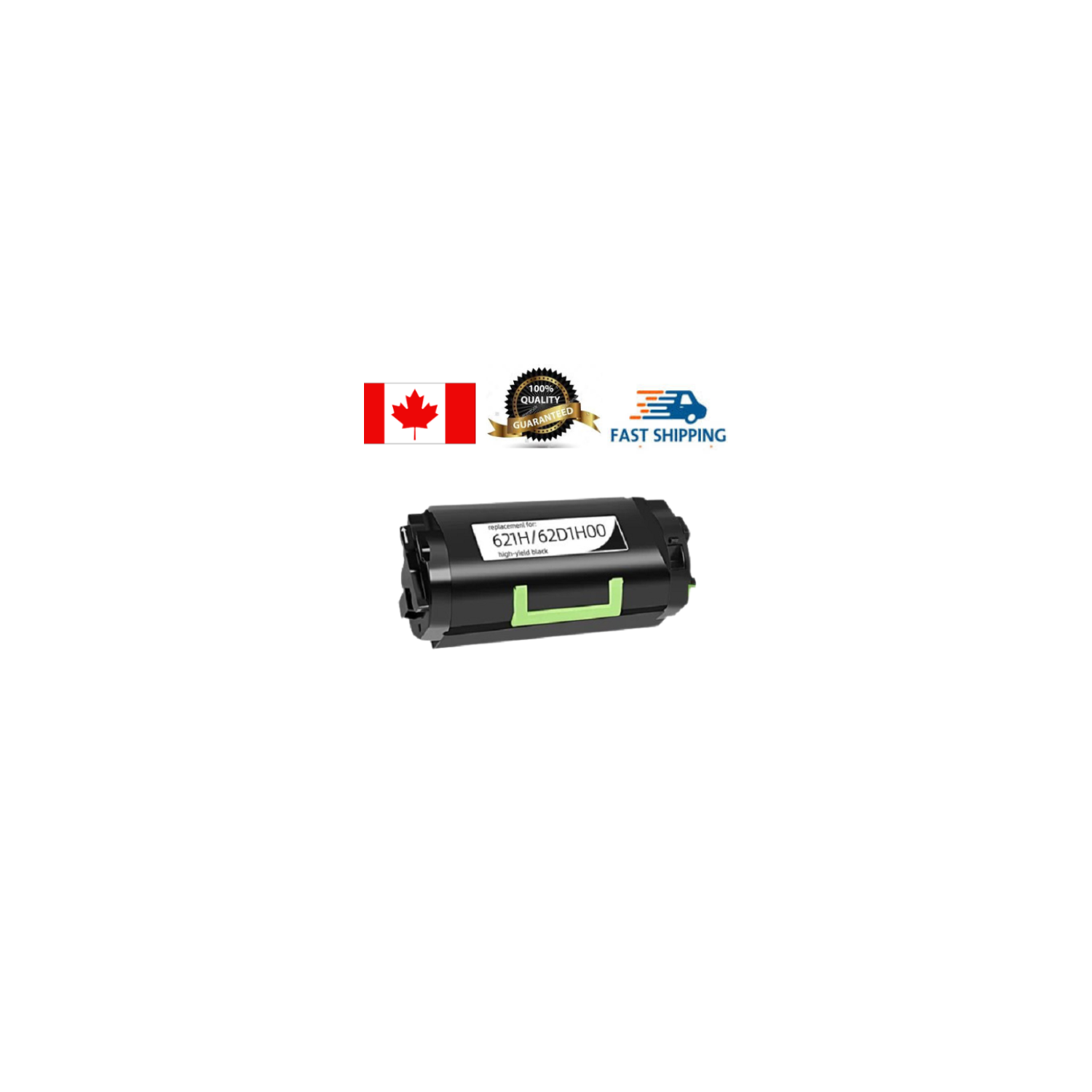 Lexmark – Cartouche de toner 62D1H00/621H, compatible