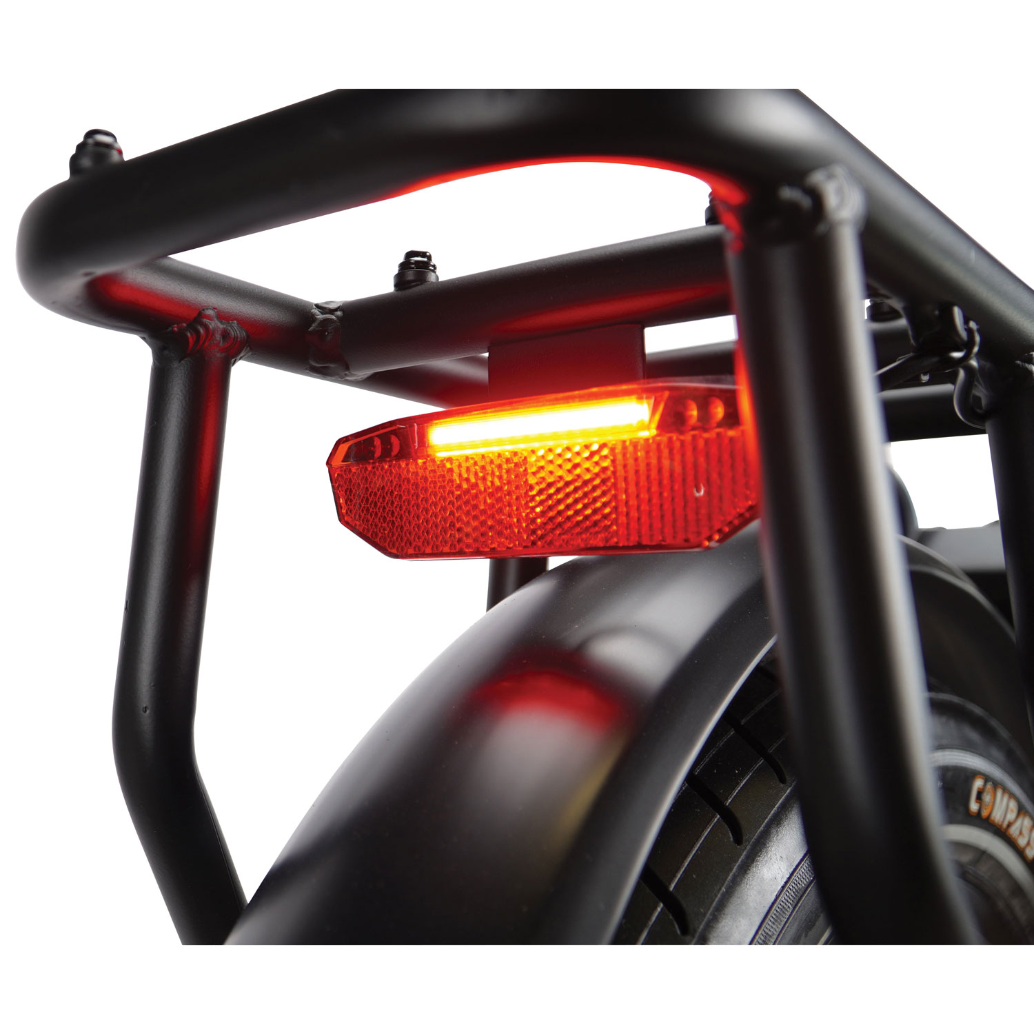 Vélo électrique cargo repliable à cadre bas EasyHaul d'Everyday Essentials - Noir