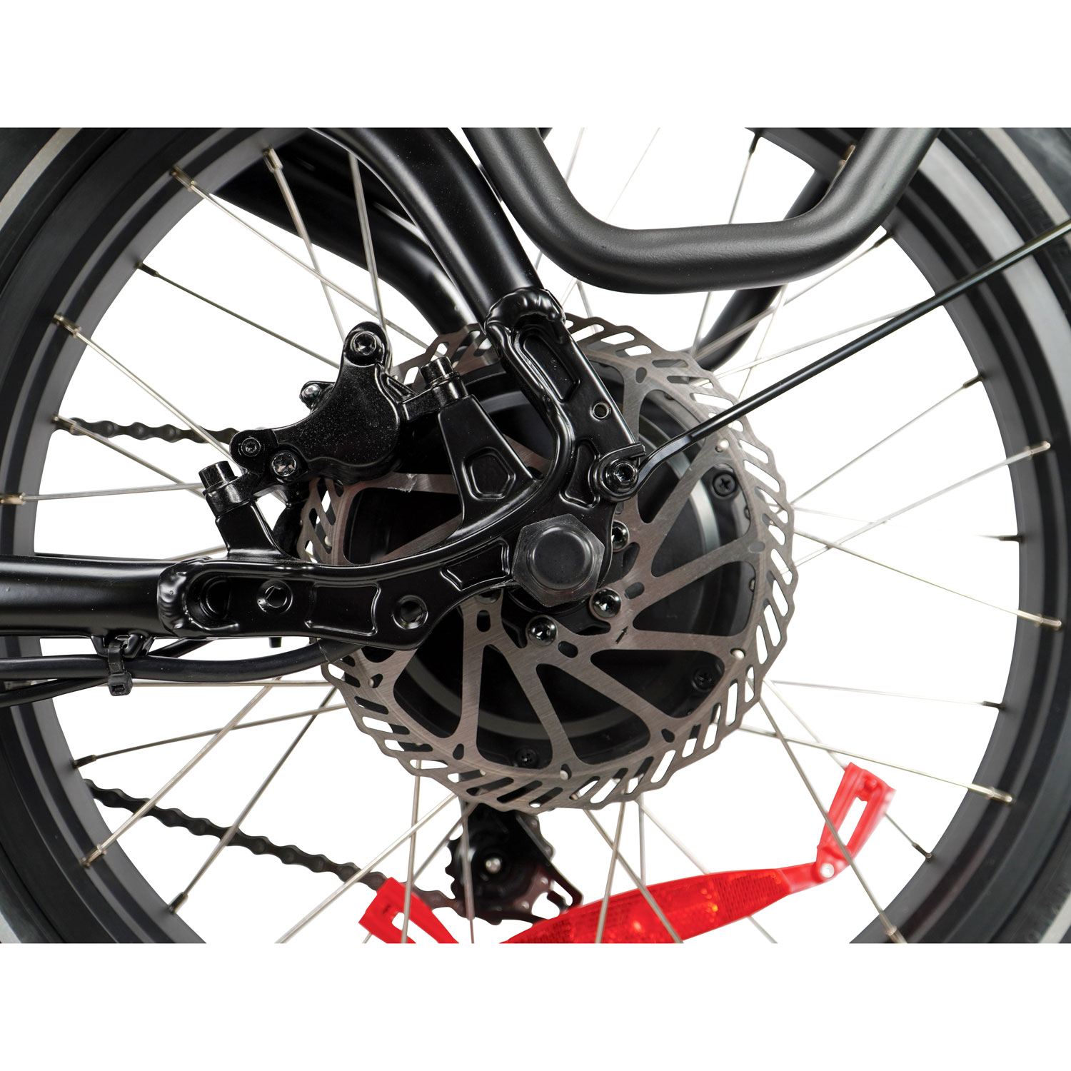 Vélo électrique cargo repliable à cadre bas EasyHaul d'Everyday Essentials - Noir