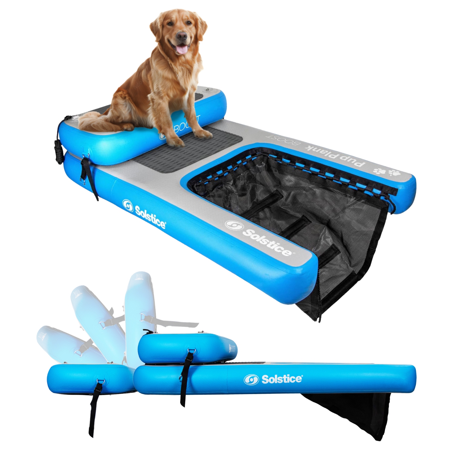 Échelle flottante gonflable pour piscine Pup Plank Dog de Solstice Original