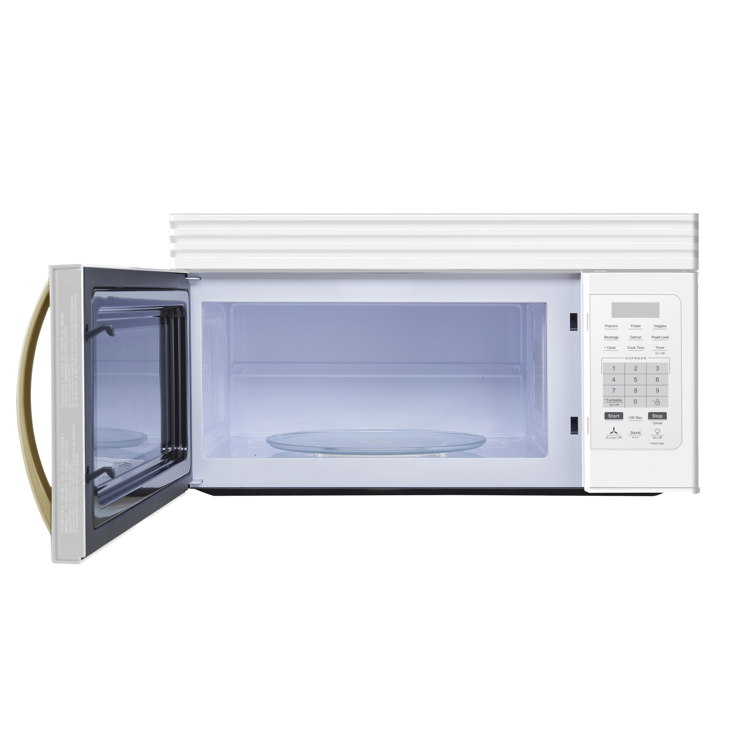 Forno Scalo 30-Inch Over the Range Microwave, White â€“ 1.6 cu.ft, 300 CFM Vent, Touch Control, LED Light