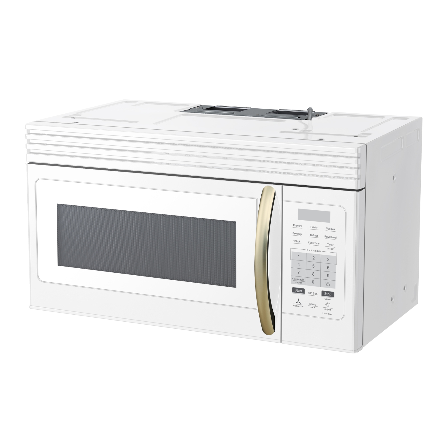 Forno Scalo 30-Inch Over the Range Microwave, White â€“ 1.6 cu.ft, 300 CFM Vent, Touch Control, LED Light