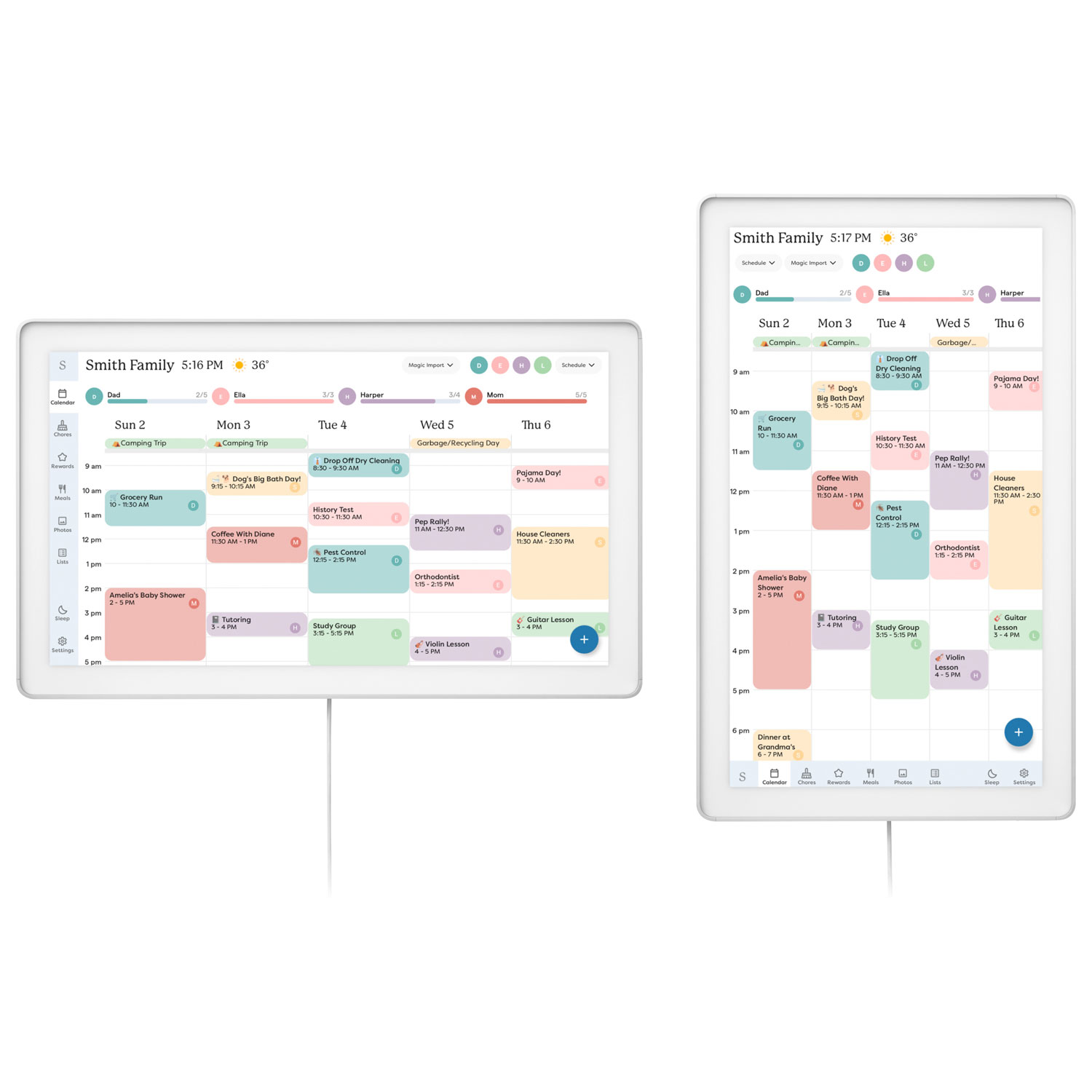 Skylight 27" Touchscreen Calendar Smart Display - White