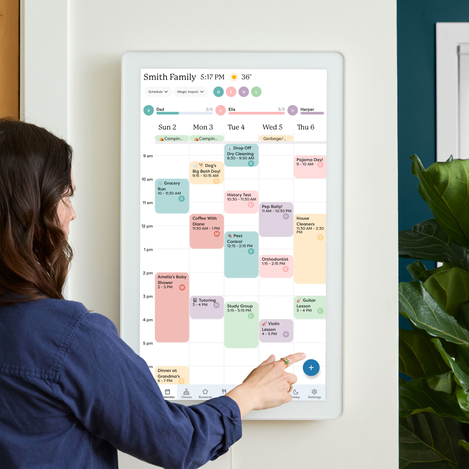 Skylight 27" Touchscreen Calendar Smart Display - White