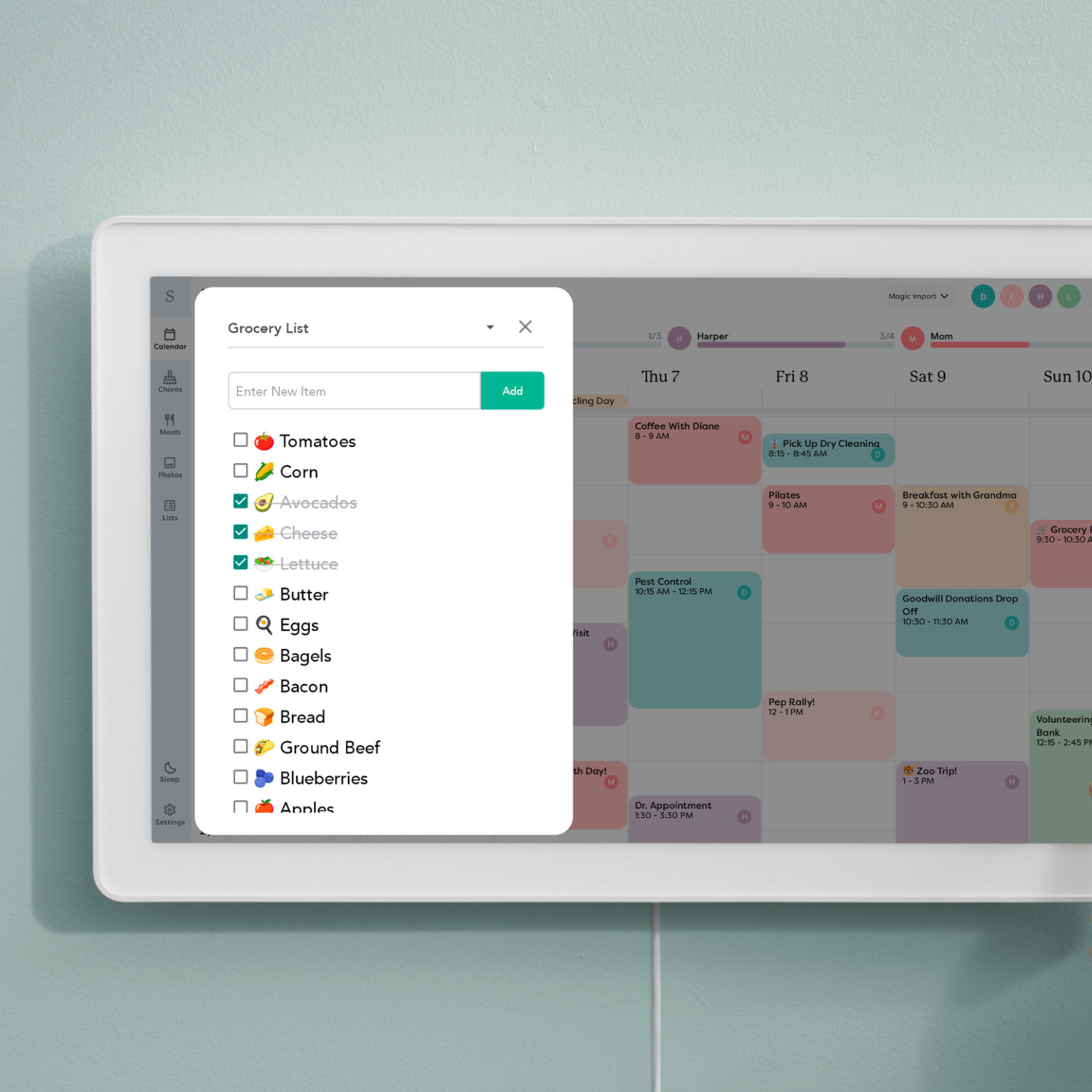 Skylight 27" Touchscreen Calendar Smart Display - White