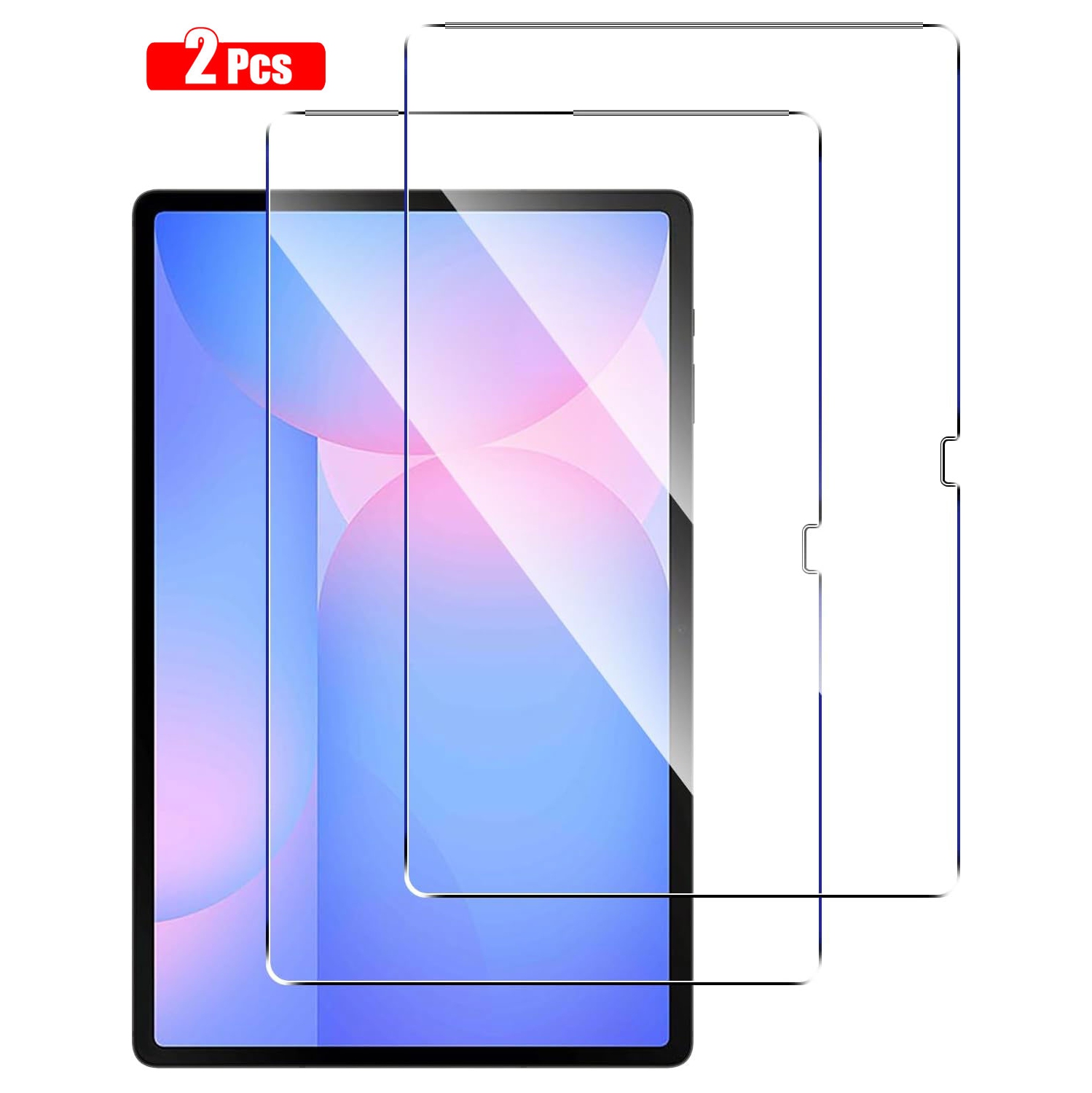 Protecteur d'écran ultramince en verre trempé XCRS [Paquet de 2] pour Galaxy Tab S8+/S9+/S9 FE+/S10+ de Samsung