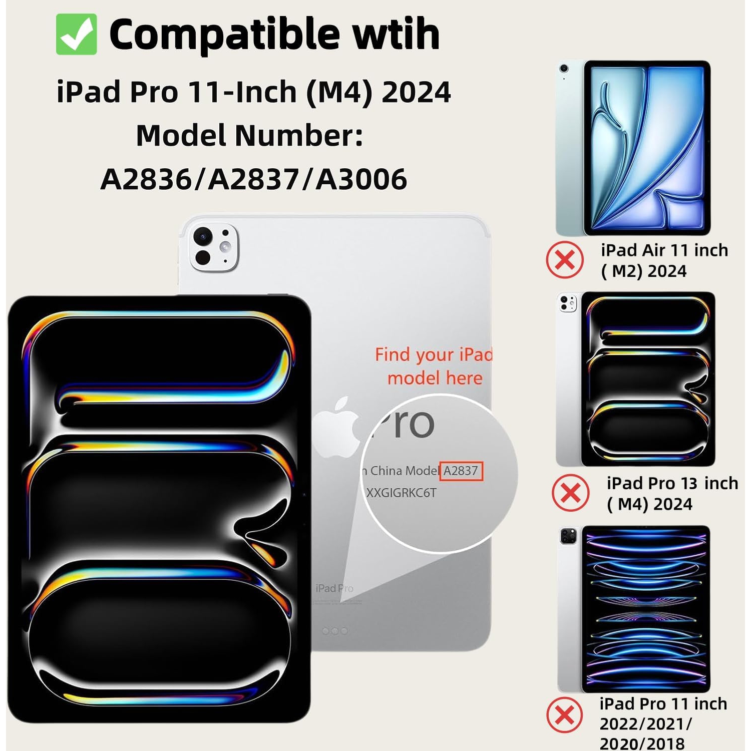 XCRS [2 Pack] Protecteur d'écran en verre trempé pour iPad Pro 11&nbsp;po 2024 - Film Guard pour iPad Pro 11