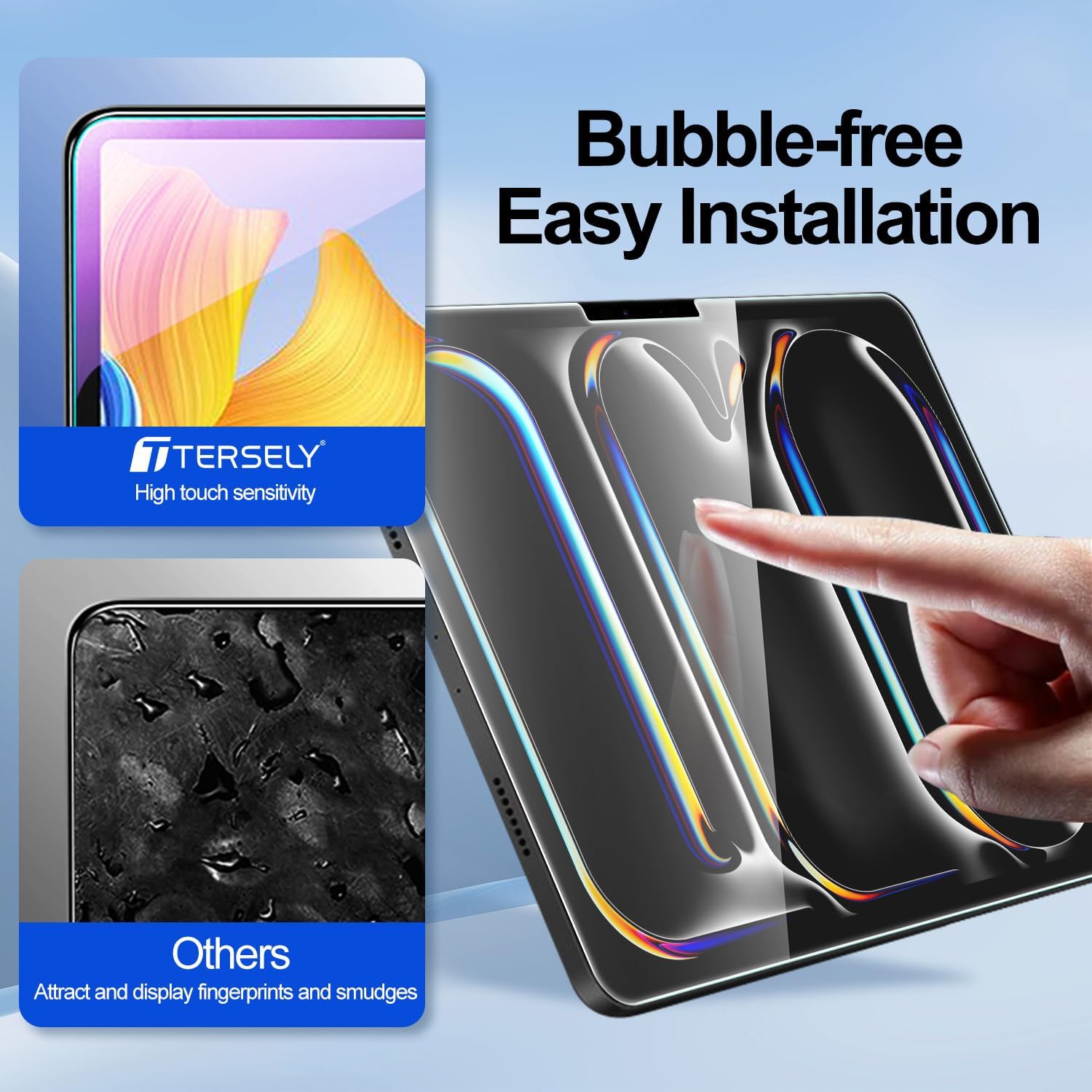 XCRS [Paquet de 2] Protecteur d'écran en verre trempé pour iPad Pro de 13&nbsp;po/iPad Air de 13&nbsp;po (M2) 2024 - Pellicule protectrice