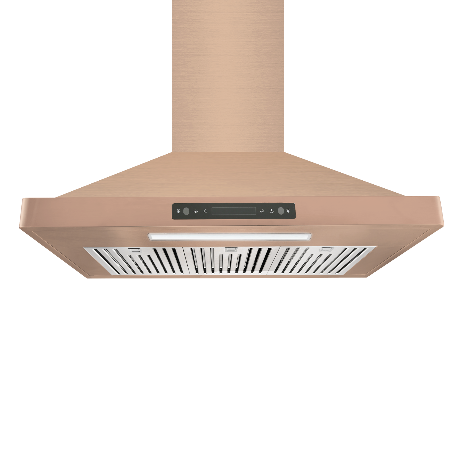 Vesta Brussels – Hotte murale de 36&nbsp;po à 6 vitesses en acier inoxydable rose doré, 800 pi3/min