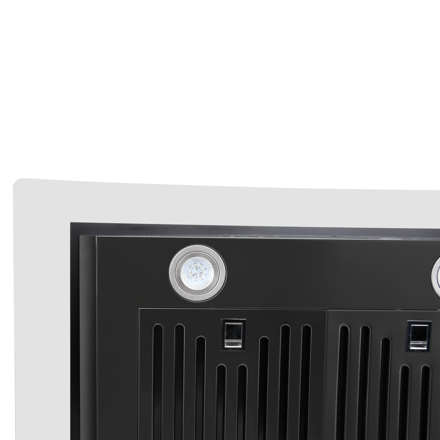 Vesta – Hotte murale Amsterdam de 36&nbsp;po à 6 vitesses en acier inoxydable noir métallique, 800 pi3/min