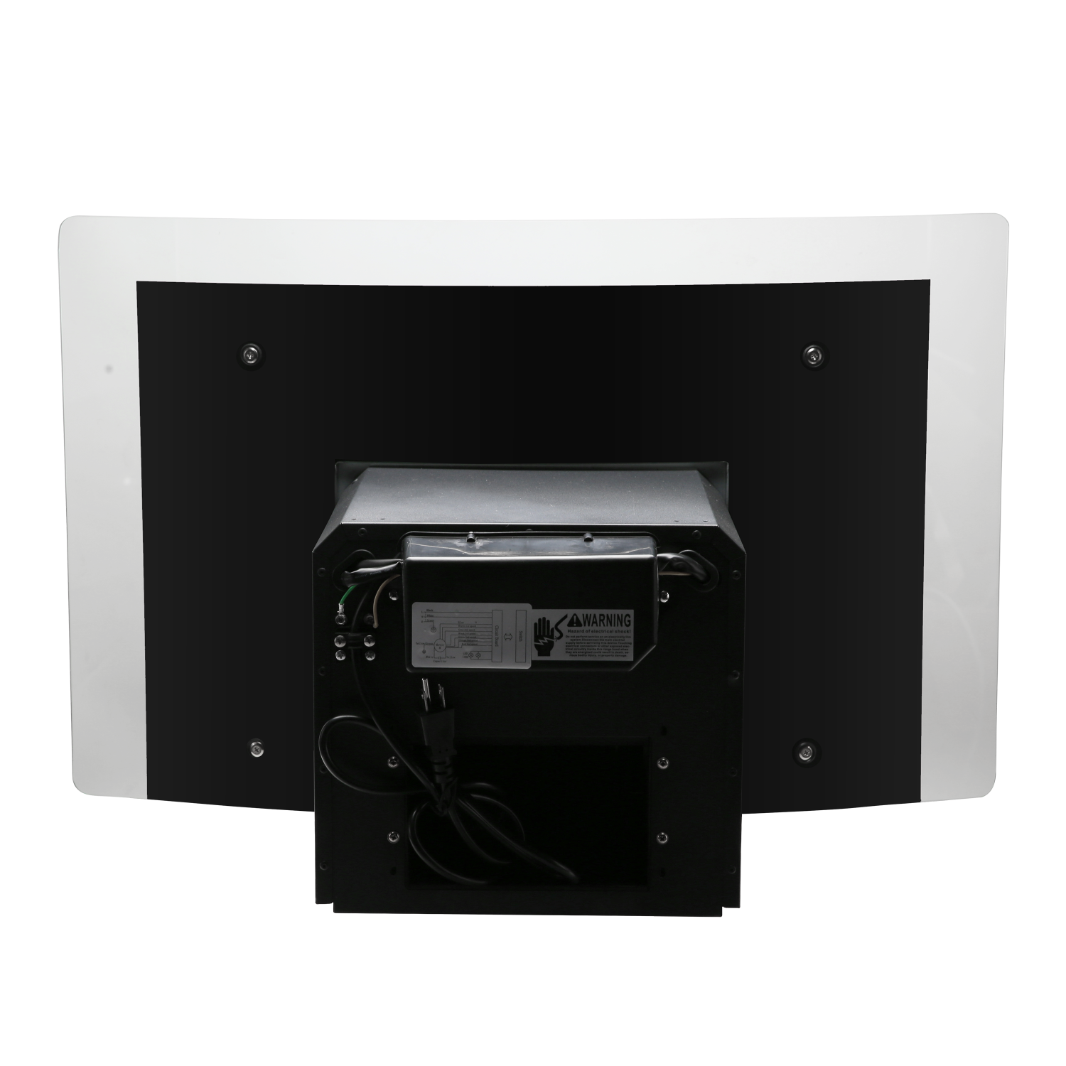 Vesta – Hotte murale Amsterdam de 36&nbsp;po à 6 vitesses en acier inoxydable noir métallique, 800 pi3/min