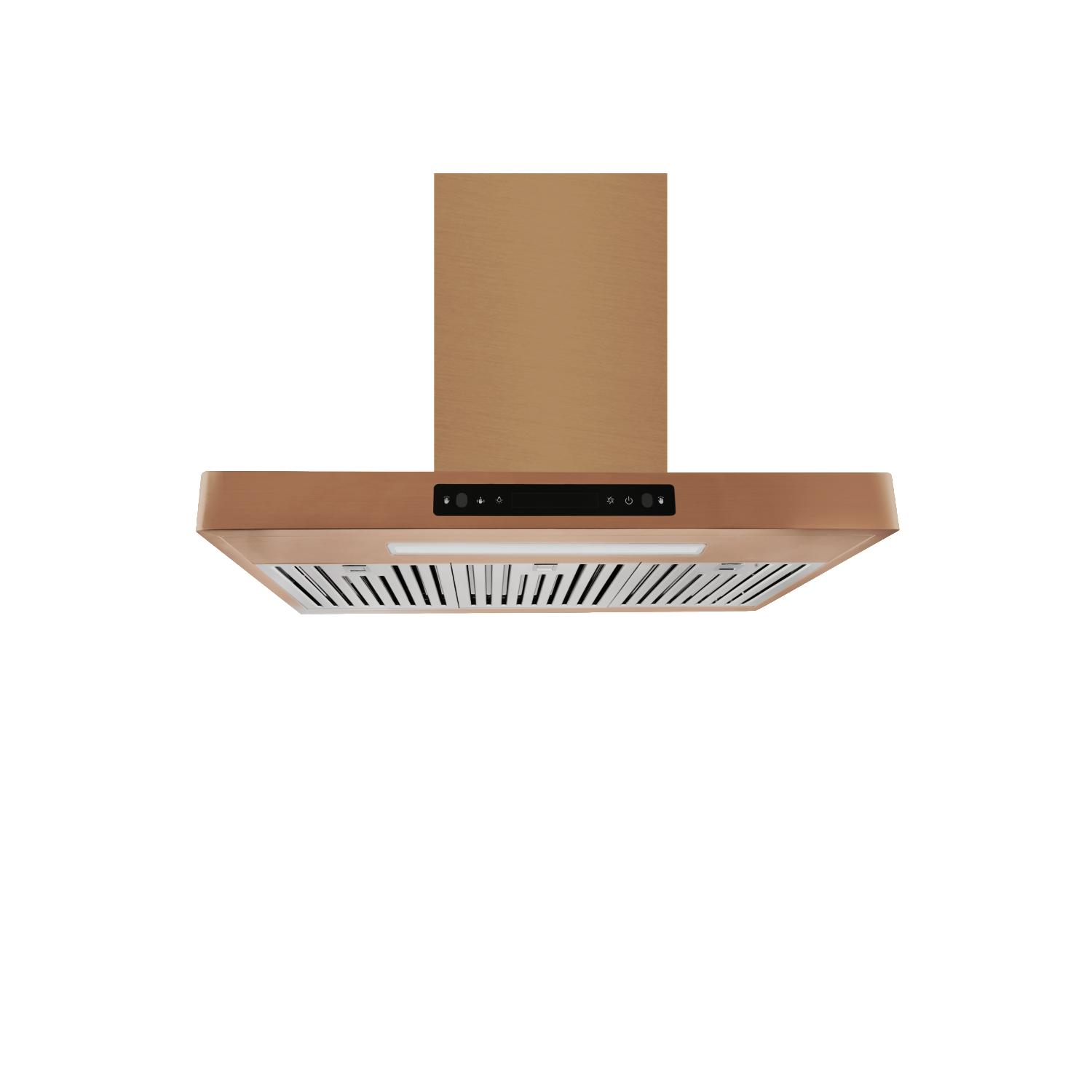 Hotte murale de 30&nbsp;po et 800 pi3/min 6 en acier inoxydable rose doré Copenhagen de Vesta