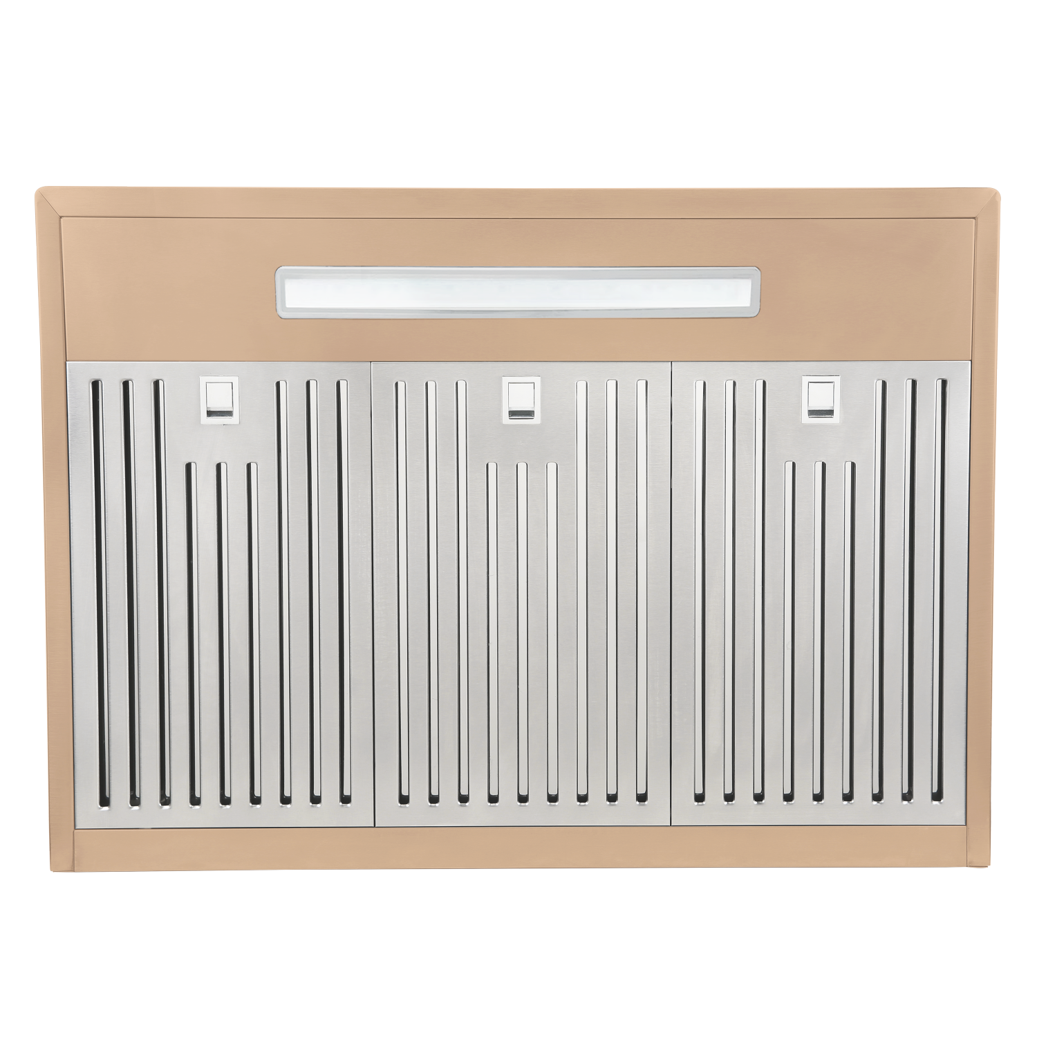 Hotte murale de 30&nbsp;po et 800 pi3/min 6 en acier inoxydable rose doré Copenhagen de Vesta