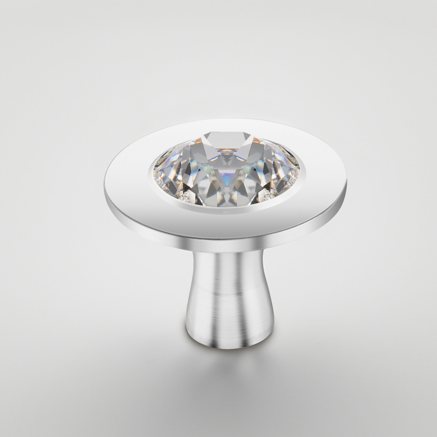 Fonte STAUB - Accessoires Bouton rond en acier inoxydable orné de cristal de Swarovski