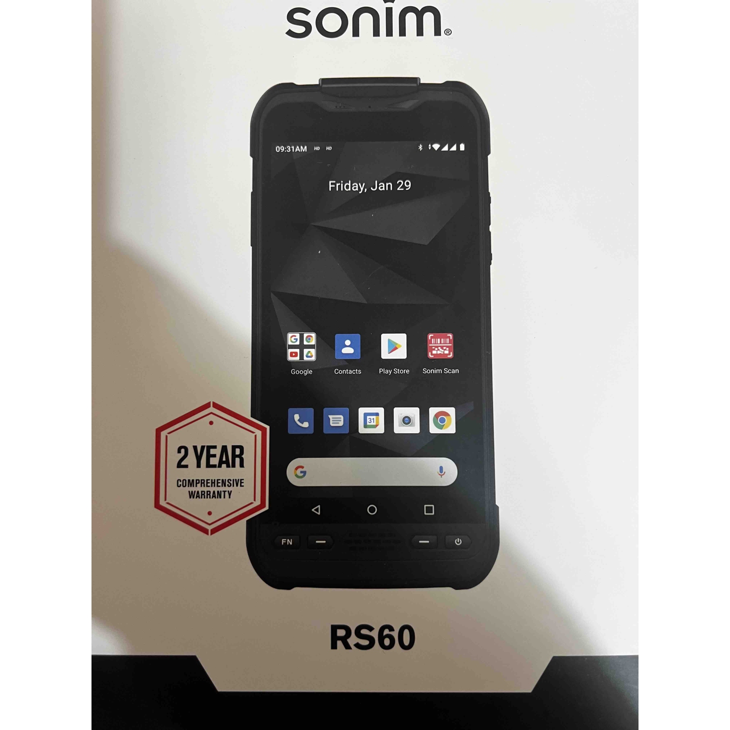 Numériseur intelligent portatif de 6 PO RS60 de Sonim 64&nbsp;Go, entièrement robuste, noir, déverrouillé – Nouvel achat seulement auprès du vendeur