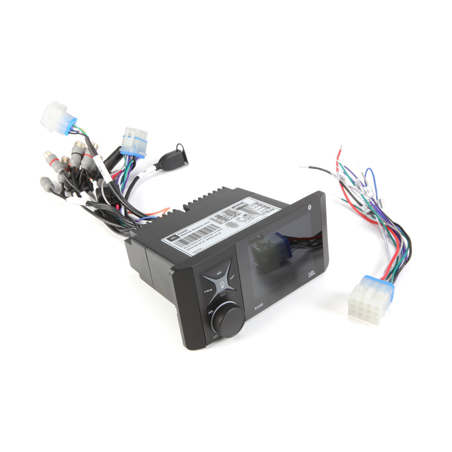 Récepteur multimédia numérique nautique série R4500 Wake de JBL avec écran couleur LCD