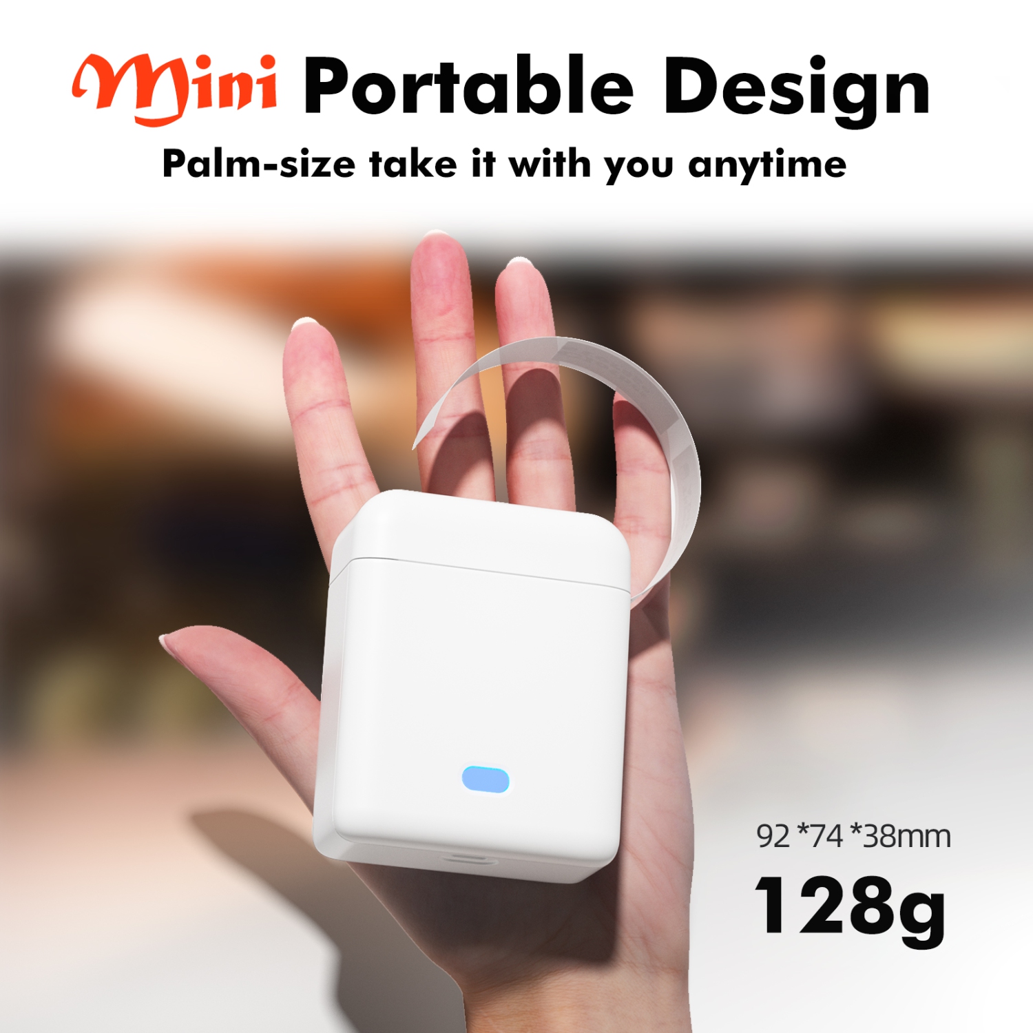 Label Maker Machine with Tape, Portable Bluetooth Mini Label Printer with Versatile App for School Home Office Organization