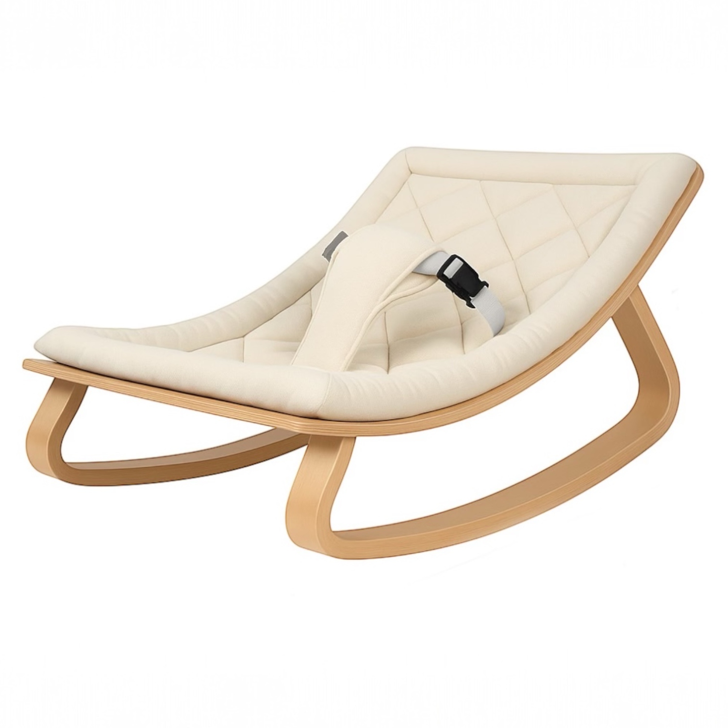 Fauteuil berçant en bois GreenWalnut , Confort naturel et design moderne , Chaise berçante pour chambre de bébé