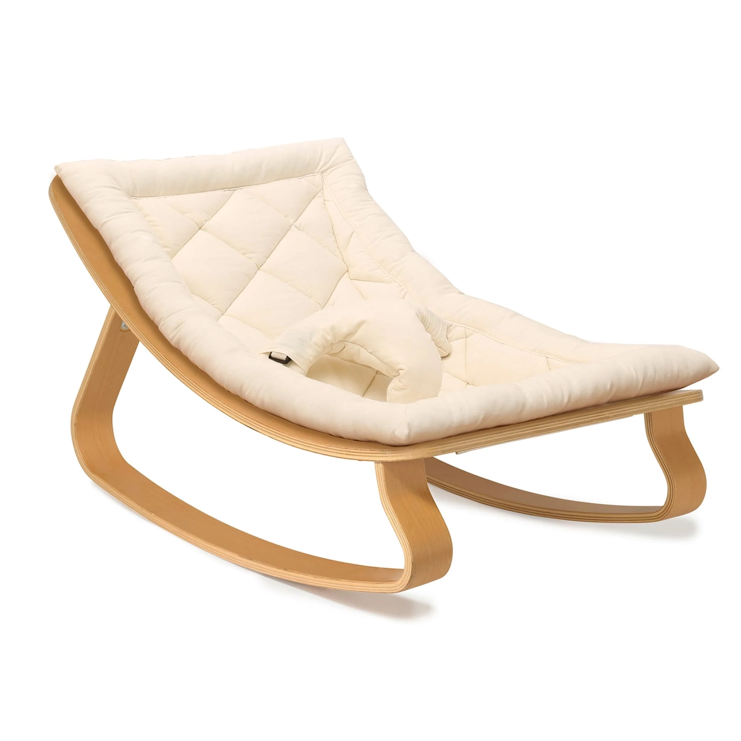 Fauteuil berçant en bois GreenWalnut , Confort naturel et design moderne , Chaise berçante pour chambre de bébé