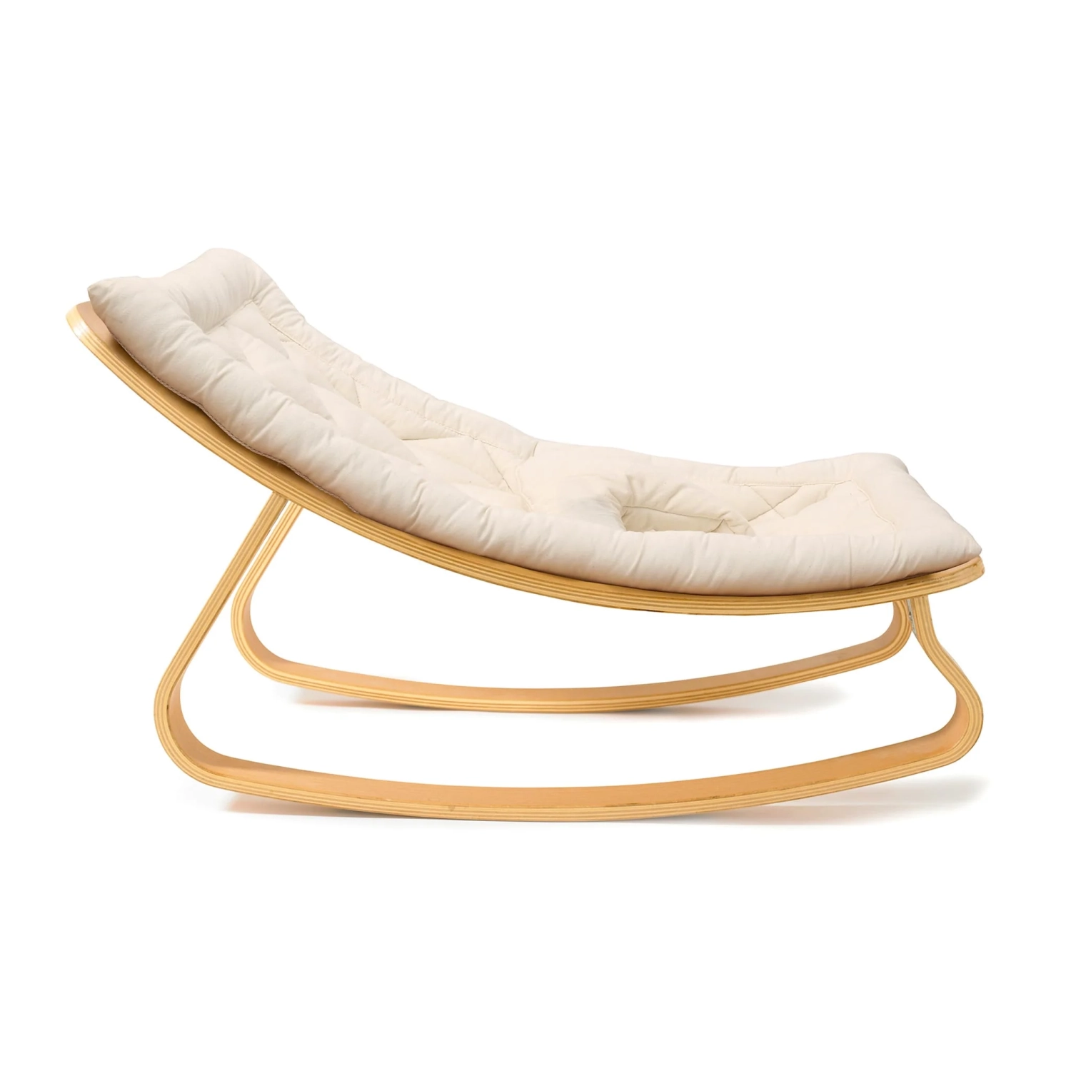 Fauteuil berçant en bois GreenWalnut , Confort naturel et design moderne , Chaise berçante pour chambre de bébé