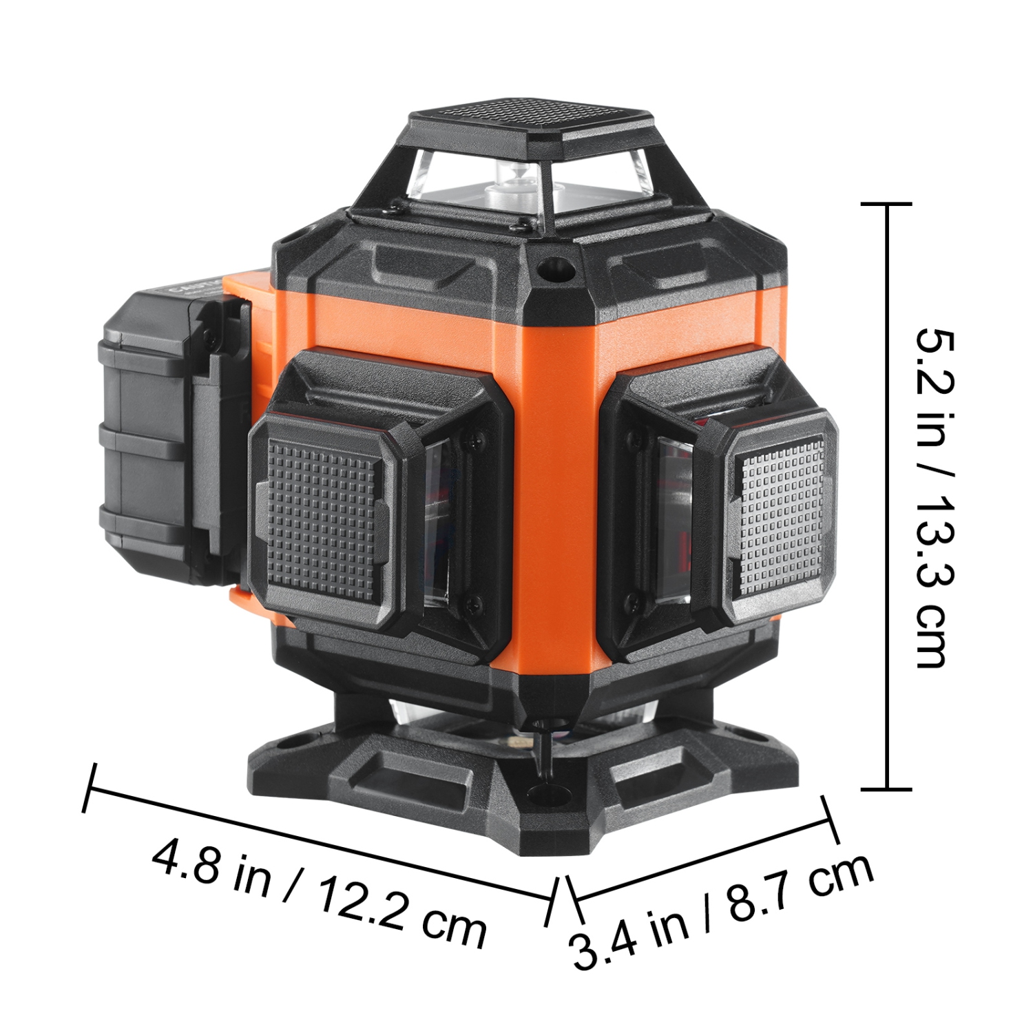 VEVOR 100ft Laser Level, Green 4 x 360° Cross 16 Line Laser, IP54 Waterproof Remote Control Manual Self-leveling Mode & 5h Continuous Working Time