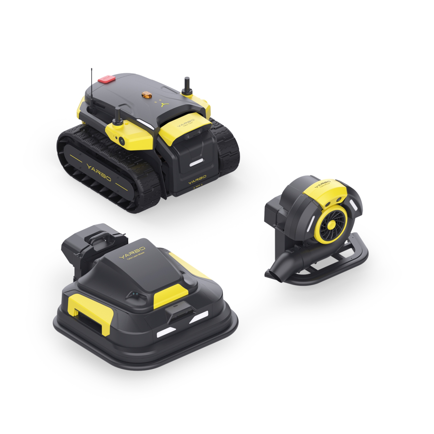 YARBO Robot Lawn Mower and Robotic Blower with Modular Design, Auto-Charging, AI Multi-Zone Mapping & RTK for Navigation