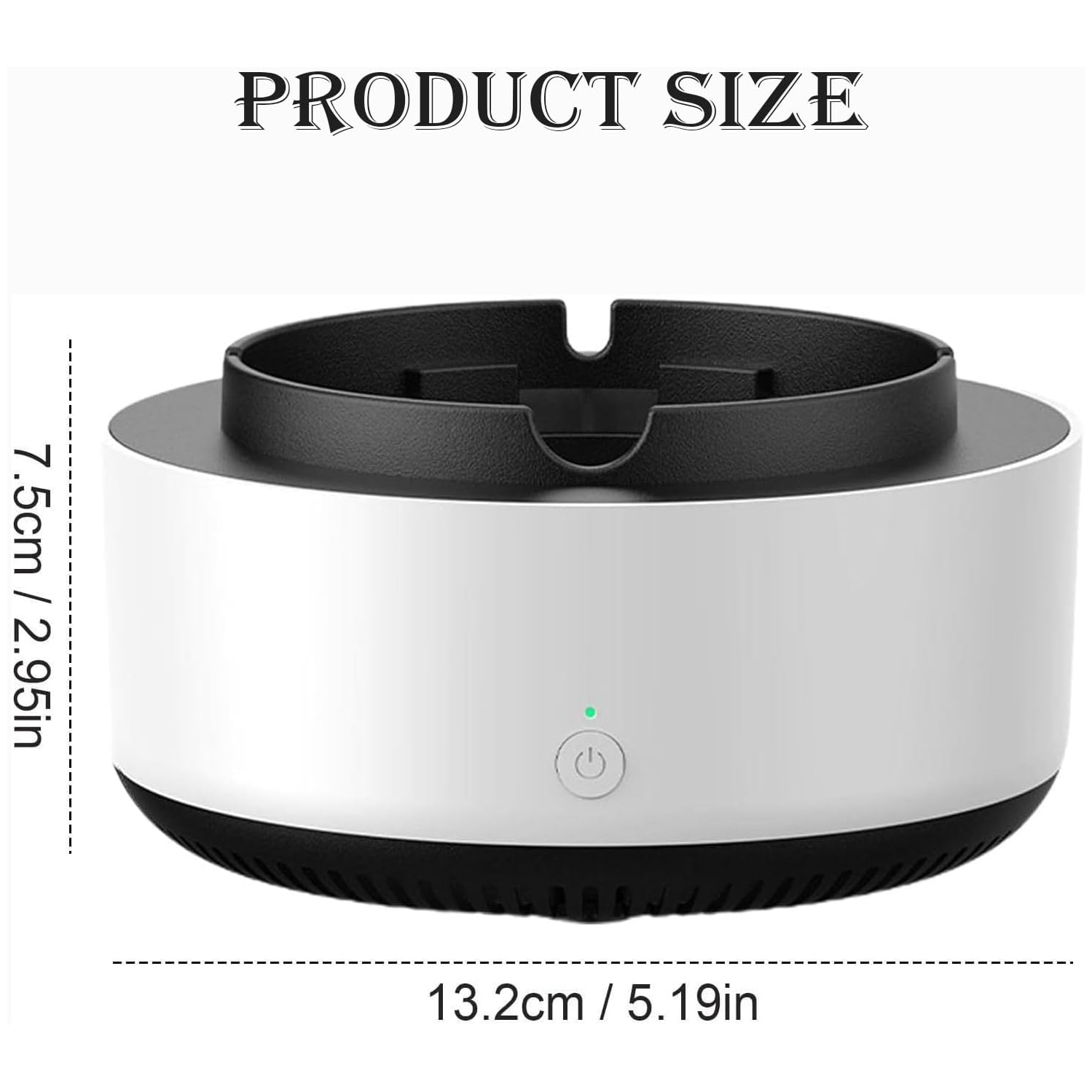 Purificateur d'air deux-en-un Cendrier multifonctionnel sans fumée à cendres auto-amorçage domestique à oxydation ionique négative Purificateur