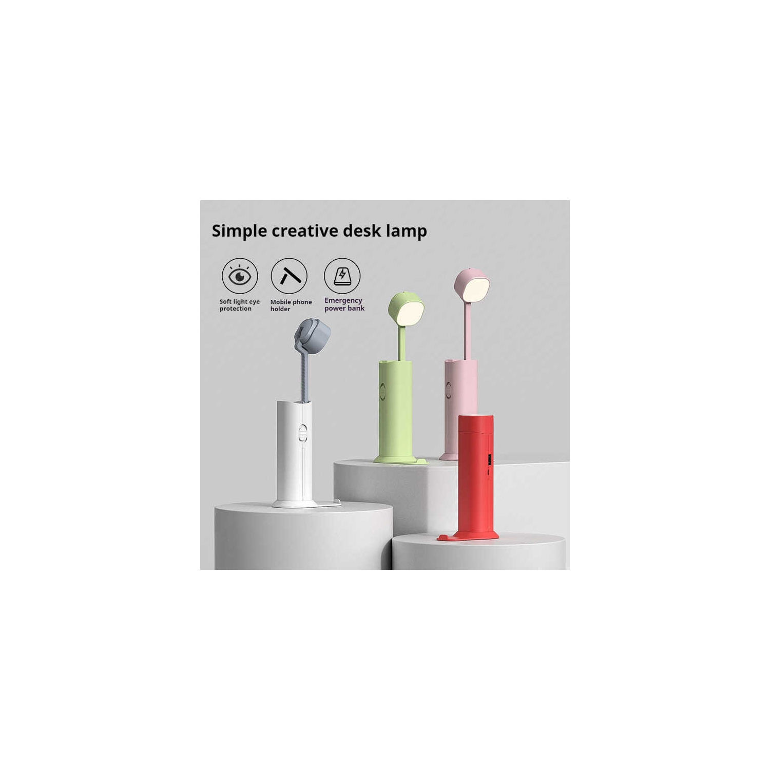 Lampe de bureau dédiée rechargeable Lampe de bureau LED Lecture lampe de dortoir étude petite lampe de bureau portative petite puissance mobile