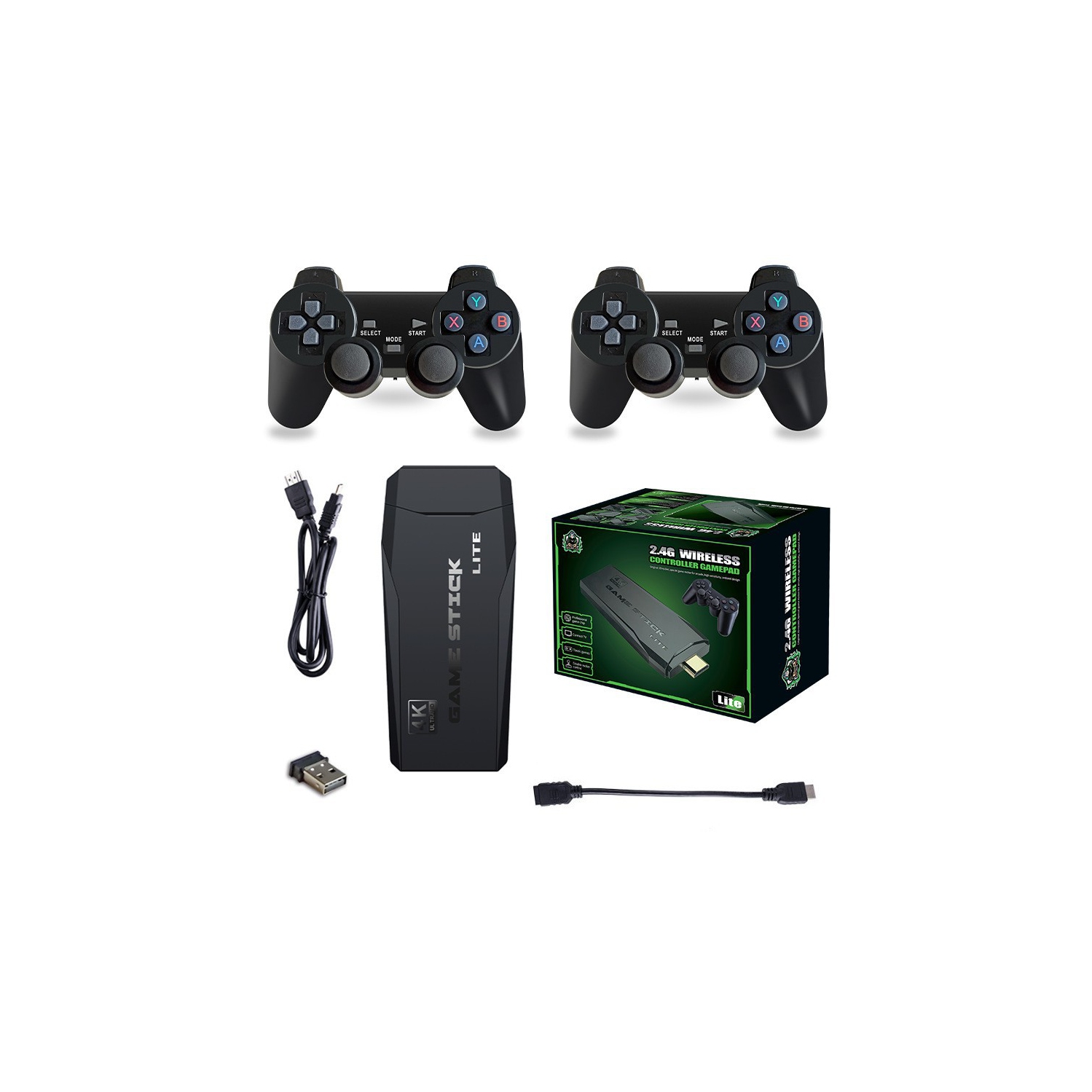 M8 Retro Game Console Double Wireless Joystick Double Battle Arcade Retro HD TV Home Game Console 8000+ Games 32G