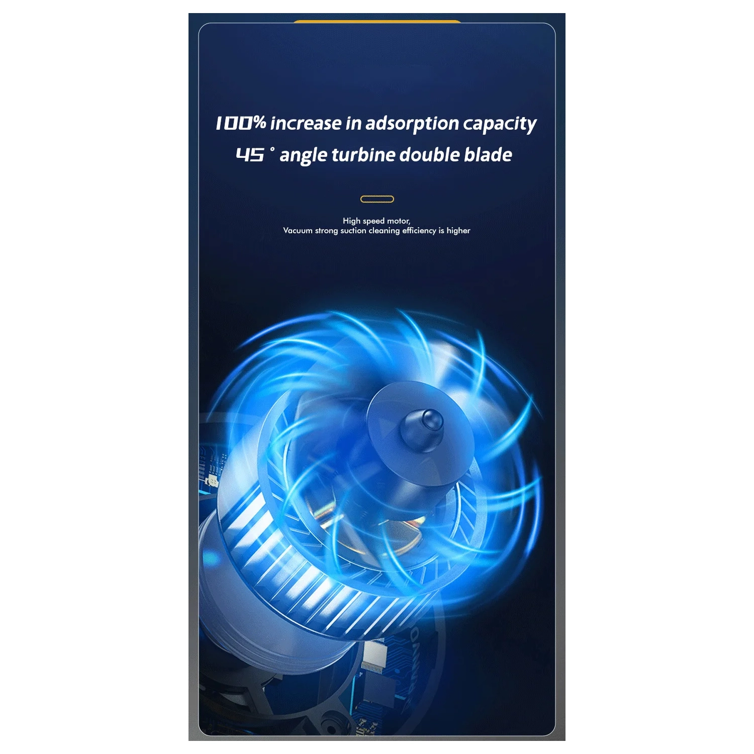 Aspirateur pour l'auto, aspirateur pour l'auto avec puissance d'aspiration élevée, aspirateur sans fil domestique petit et puissant3101-E-Moteur sans