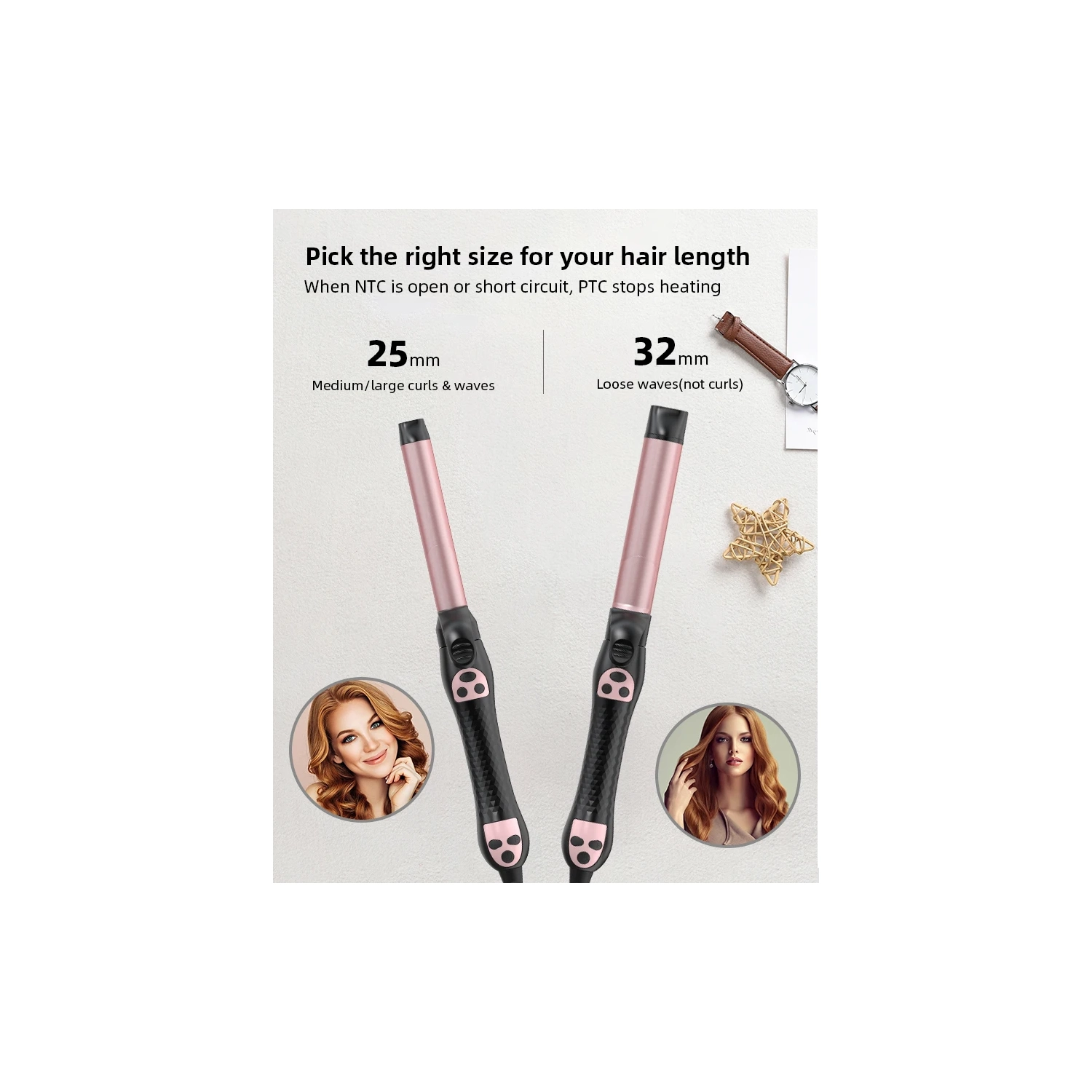 Hair Styling Tools Curling Iron Hair Straightener Brush Rotating Ceramic Automatic Curling Iron Hair Curler