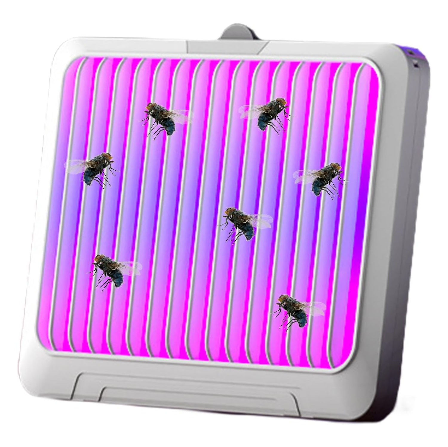 Electronic fly trap - UV + high viscosity rubber sheet dual effect trapping, ultra-quiet operation, low power consumption design, 360° all-round fly