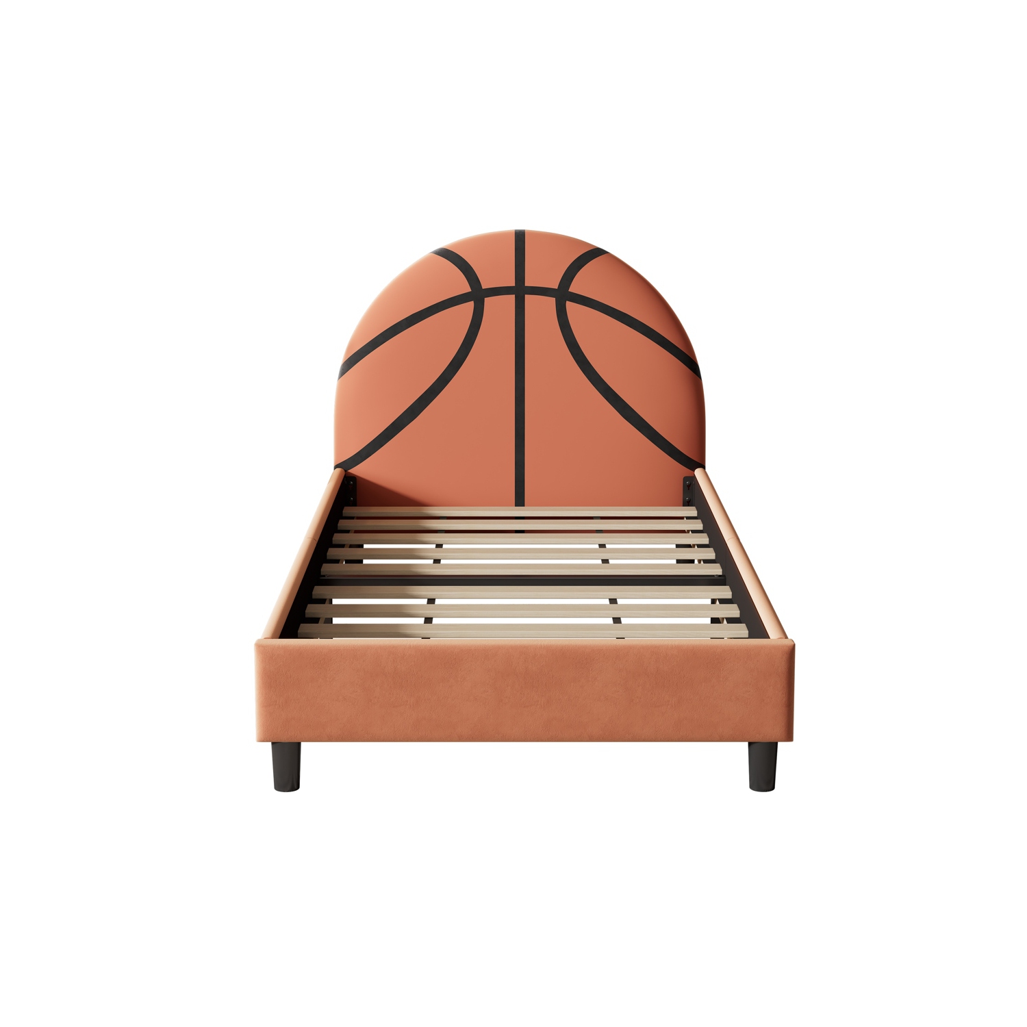 Lit plateforme simple rembourré de style sport Basketball Design de Kepooman - Orange