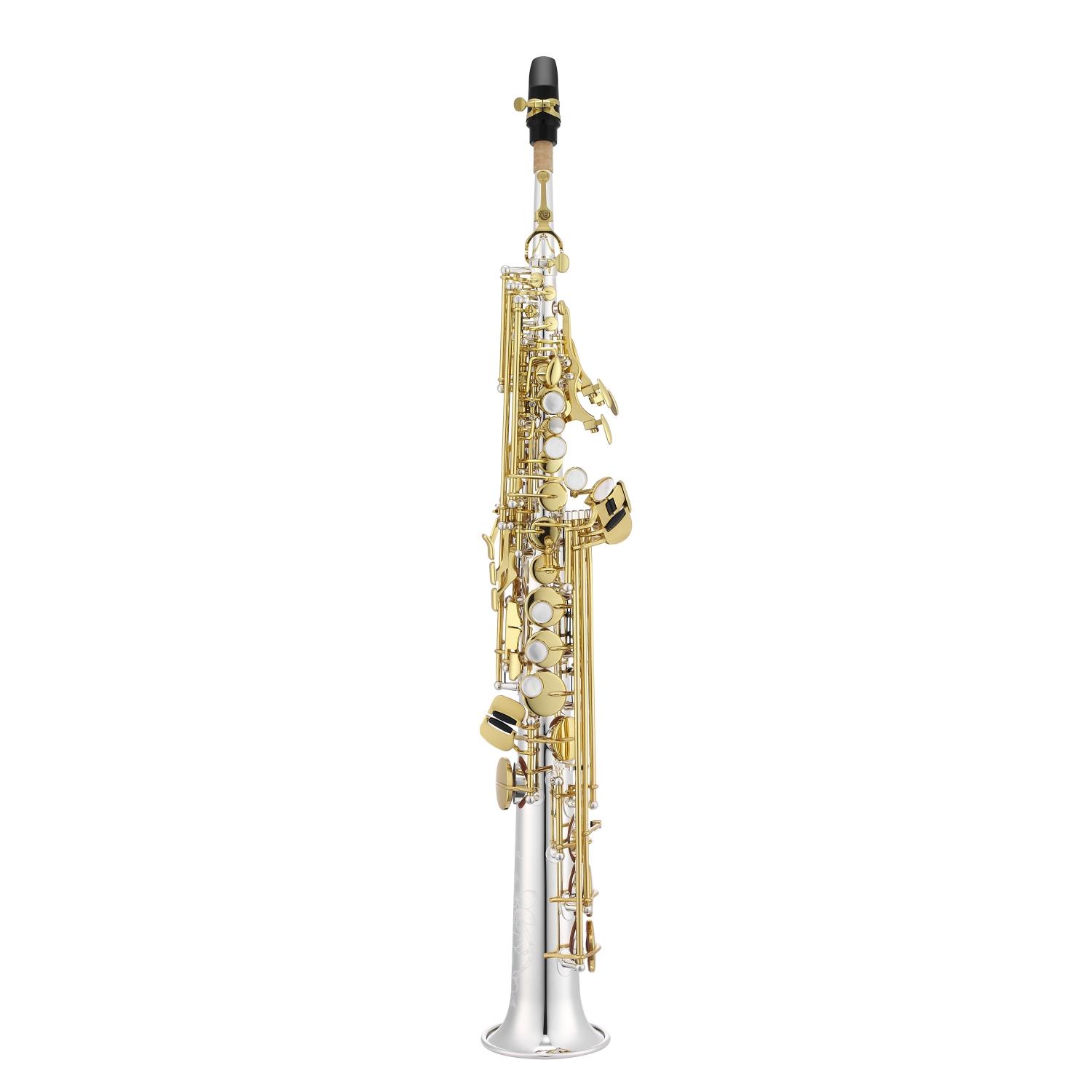 Saxophone Soprano BB de Jupiter JSS1100SG avec étui sac à dos - Plaqué argent