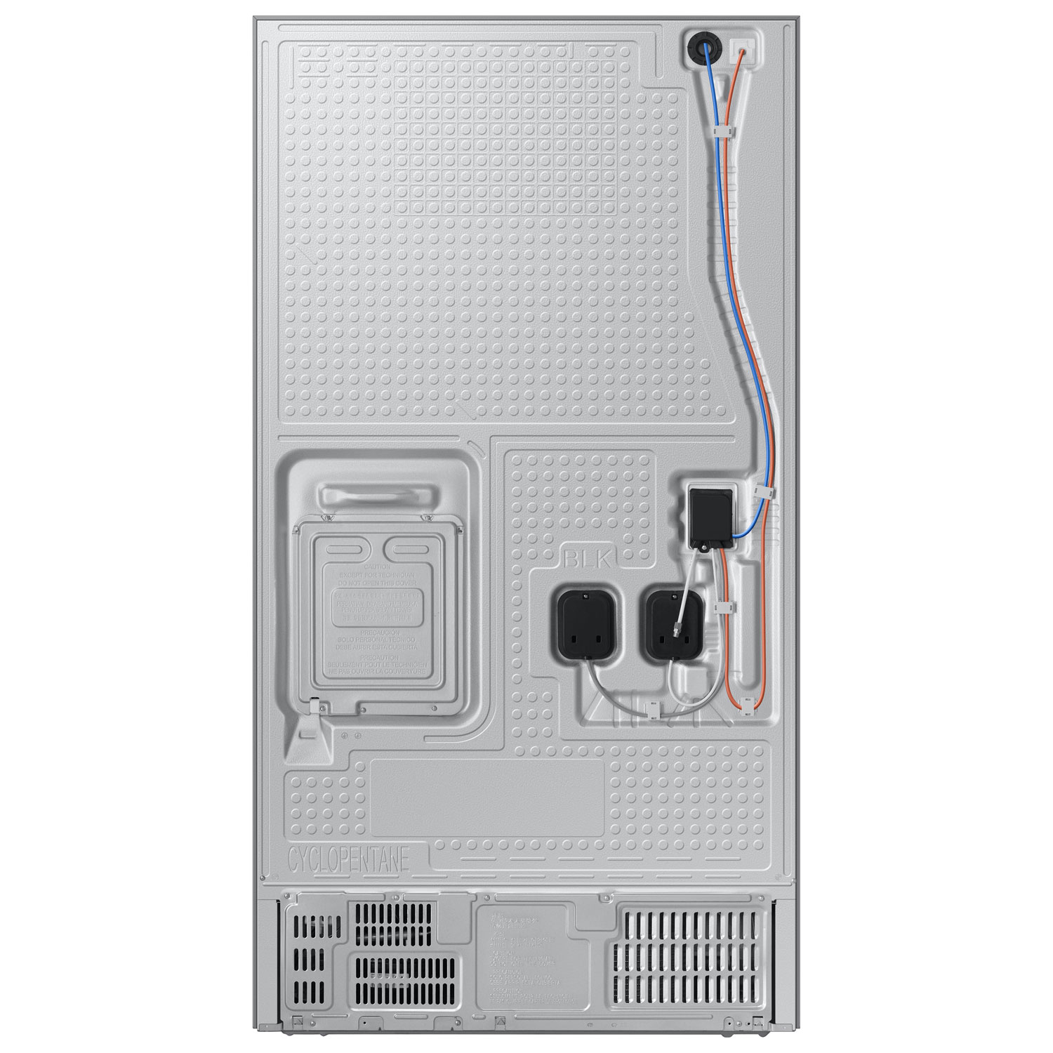 Réfrigérateur à deux portes à profondeur de comptoir 25,5 pi³ 36 po avec distributeur d'eau et de glace externe de Samsung - Acier inoxydable