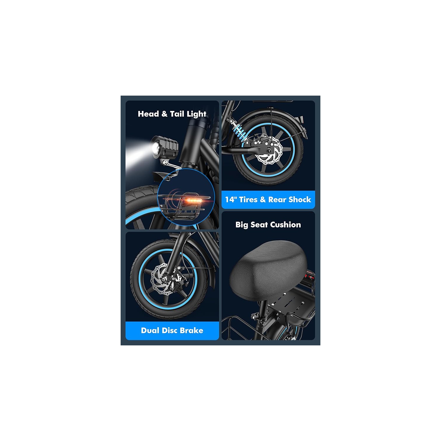 Gyroor C1 Plus E-scooter with Dog Basket & Seat - Back