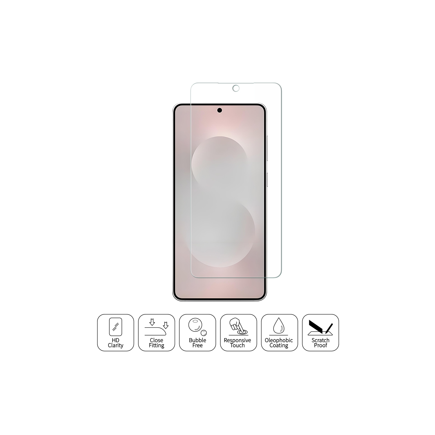 Verre avec plateau d'alignement d'Uolo Shield pour Galaxy S25 Edge de Samsung