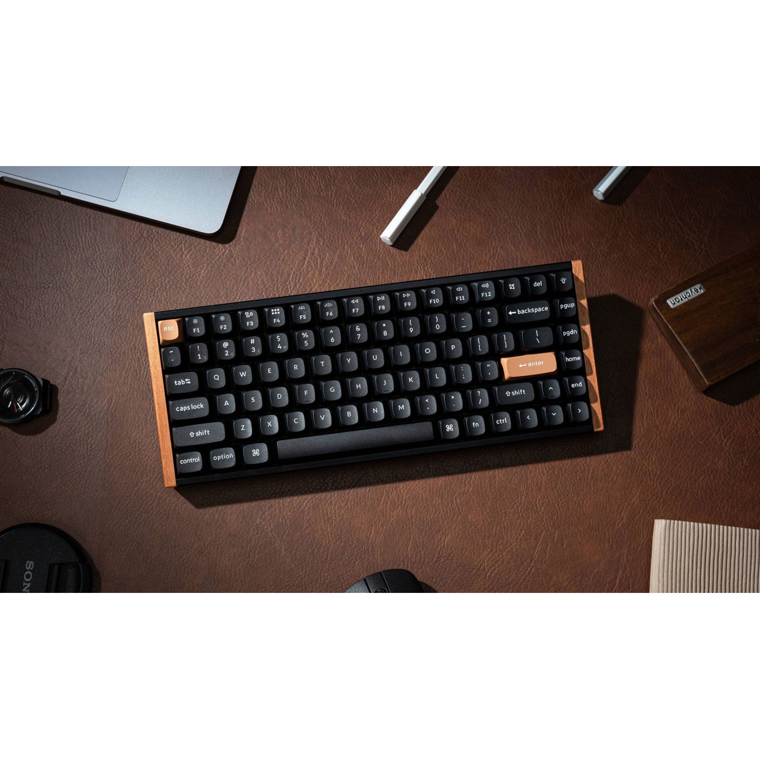 Keychron K2 HE Wireless RGB Mechanical Keyboard for Gaming - 75% Compact Layout, Customizable Switches, Fast 1000Hz Polling, for Windows & macOS Black