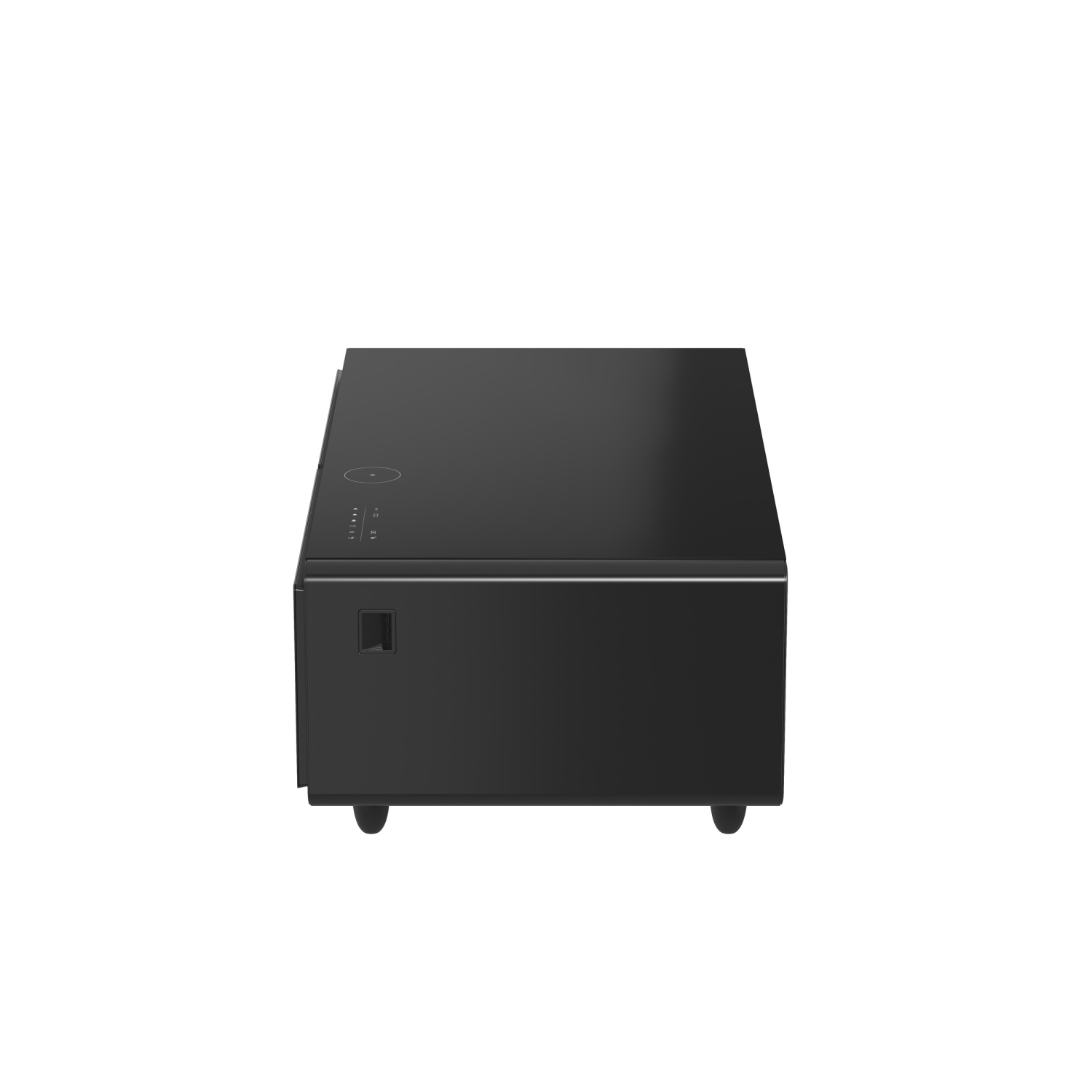 Table basse intelligente noire 51&nbsp;po Tavolo de Forno Evoluto â«&nbsp;Deux tiroirs de réfrigérateur, audio Bluetooth 5,0, chargement sans fil et