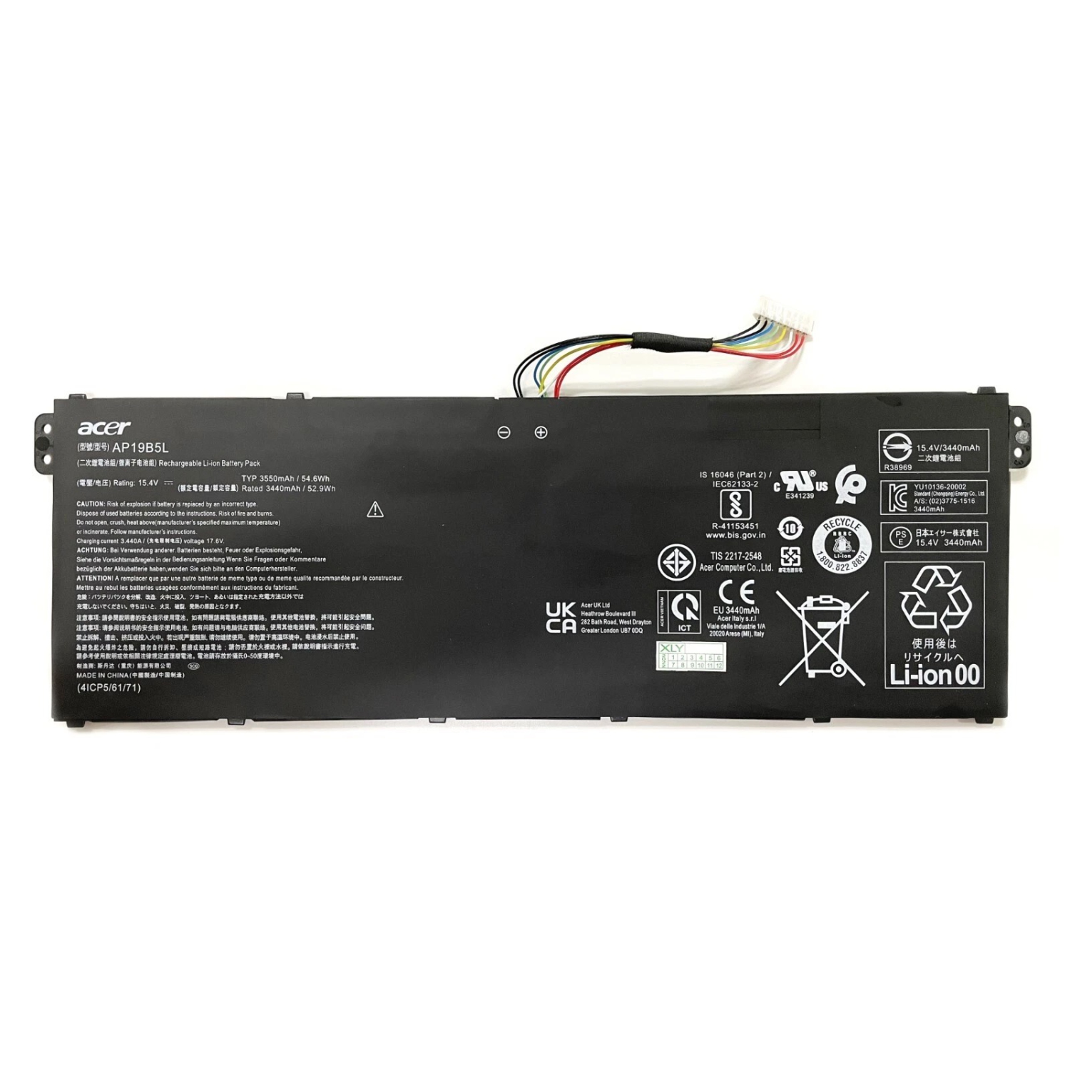 Genuine AP19B5L Battery for Acer Aspire 5 A515-43 A515-43G A515-52 A515-52G A715-41G A715-41G-R5LR Swift 3 SF314-42 SP314-21N-R5FR TravelMate P2