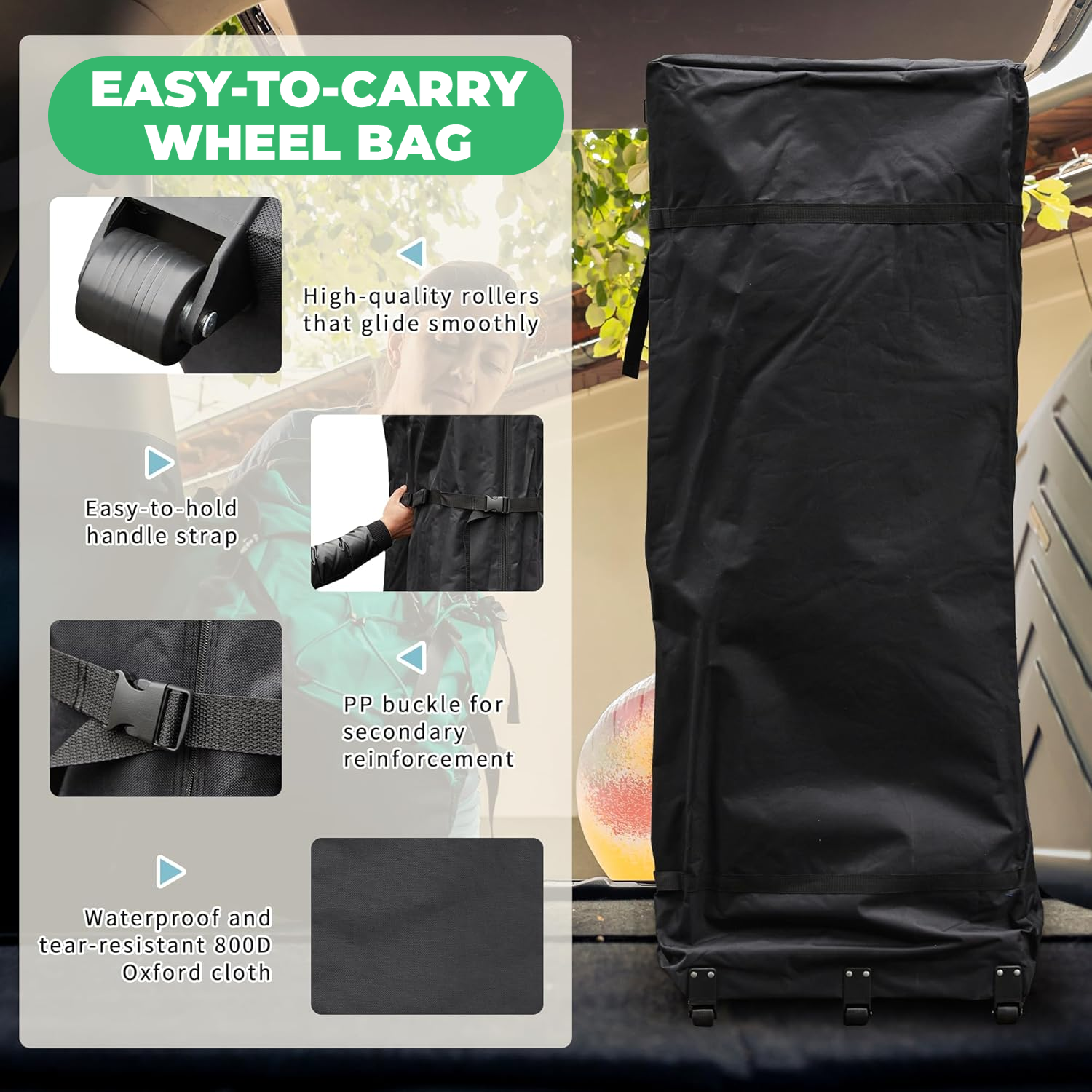 EROMMY 10'x30' Pop-Up Canopy Tent – Instant Setup, Portable & Sturdy for Outdoor Camping, Markets – Blue